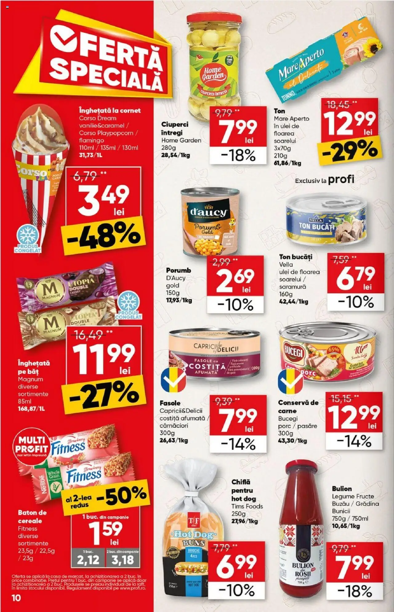 Catalog Profi 30 Aprilie - 13 Mai 2025 | Pagina 10 | Produse: Ciuperci, Înghețată, Porumb, Legume