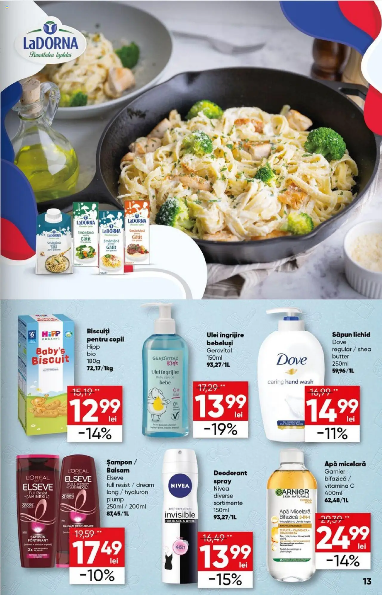 Catalog Profi 30 Aprilie - 13 Mai 2025 | Pagina 13 | Produse: Ulei, Apă micelară, Săpun lichid, Biscuiți