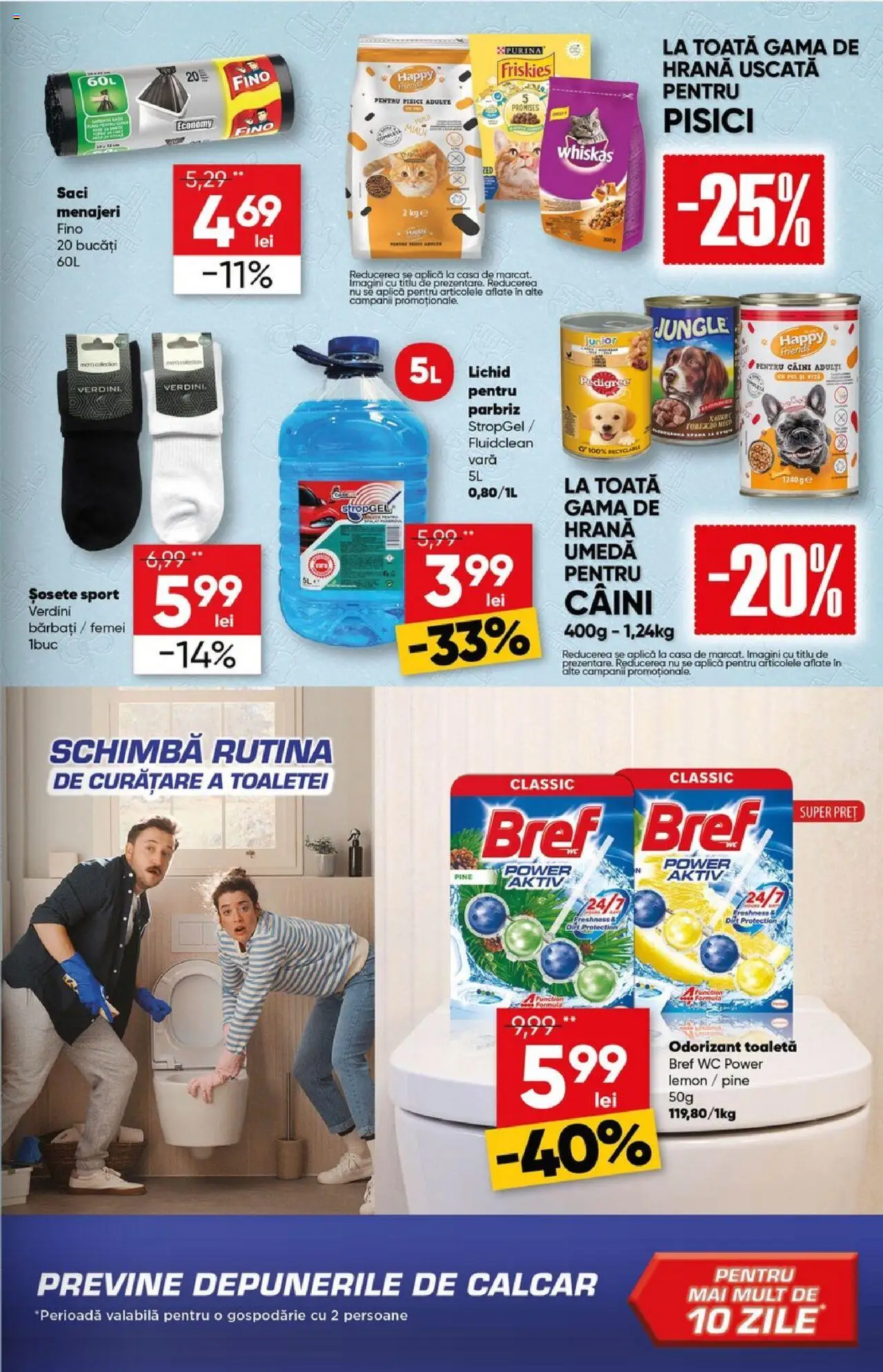 Catalog Profi 30 Aprilie - 13 Mai 2025 | Pagina 15 | Produse: Saci menajeri, Toaletă, Odorizant toaletă, Șosete