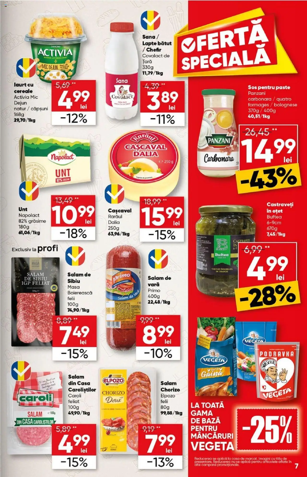 Catalog Profi 30 Aprilie - 13 Mai 2025 | Pagina 7 | Produse: Cașcaval, Lapte, Oțet, Cereale