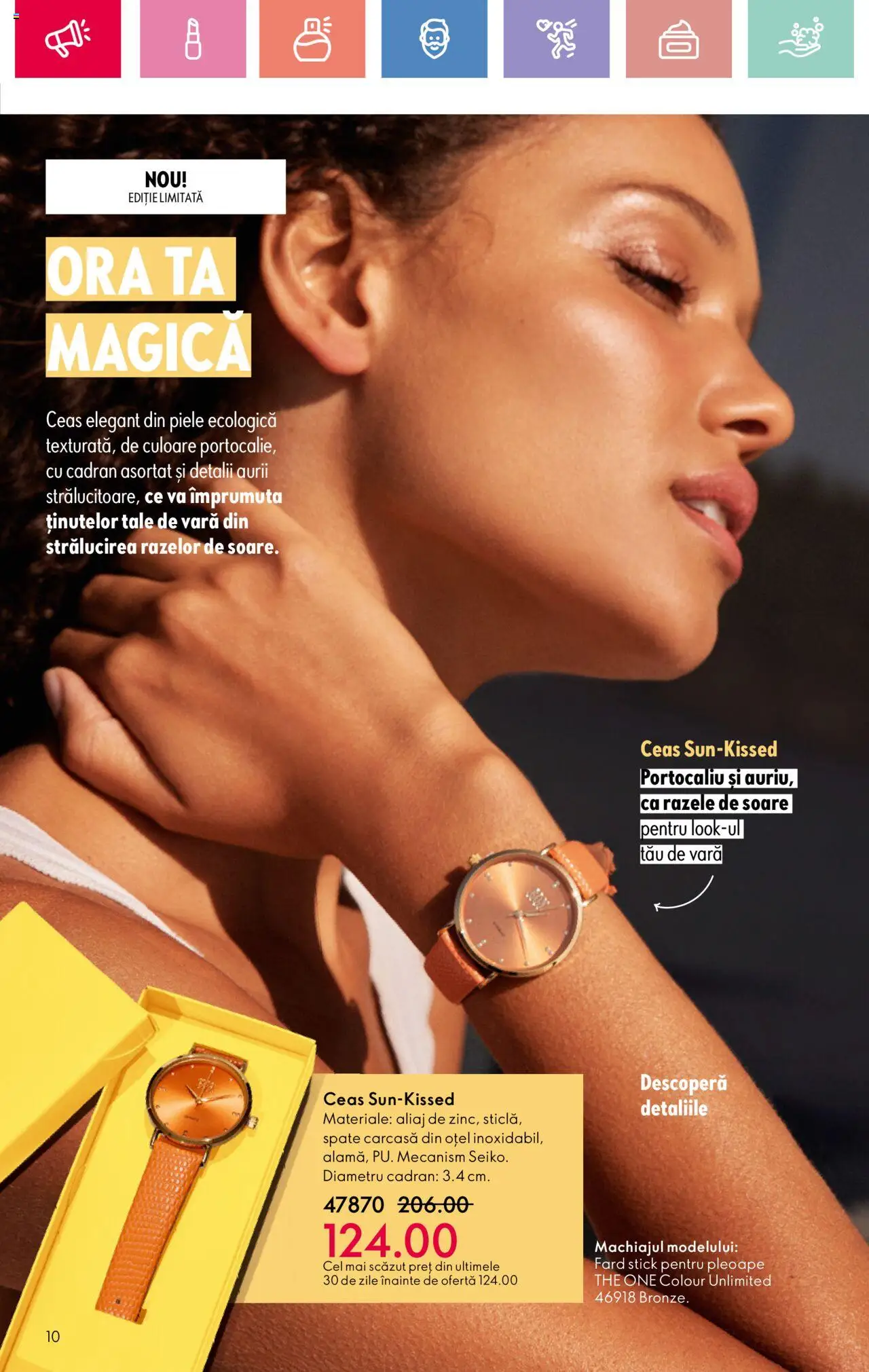 Catalog Oriflame 25 Mai - 14 Iunie 2025 | Pagina 10 | Produse: Ceas, Carcasă