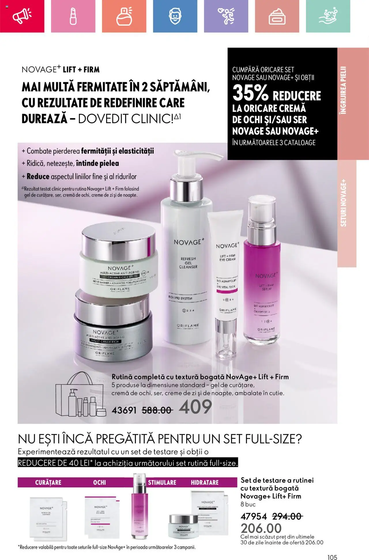 Catalog Oriflame 25 Mai - 14 Iunie 2025 | Pagina 105 | Produse: Şerit ödül, Cremă