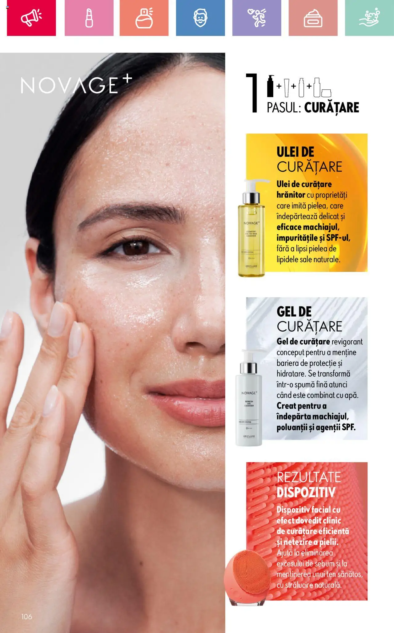 Catalog Oriflame 25 Mai - 14 Iunie 2025 | Pagina 106 | Produse: Gel de curățare, Ulei
