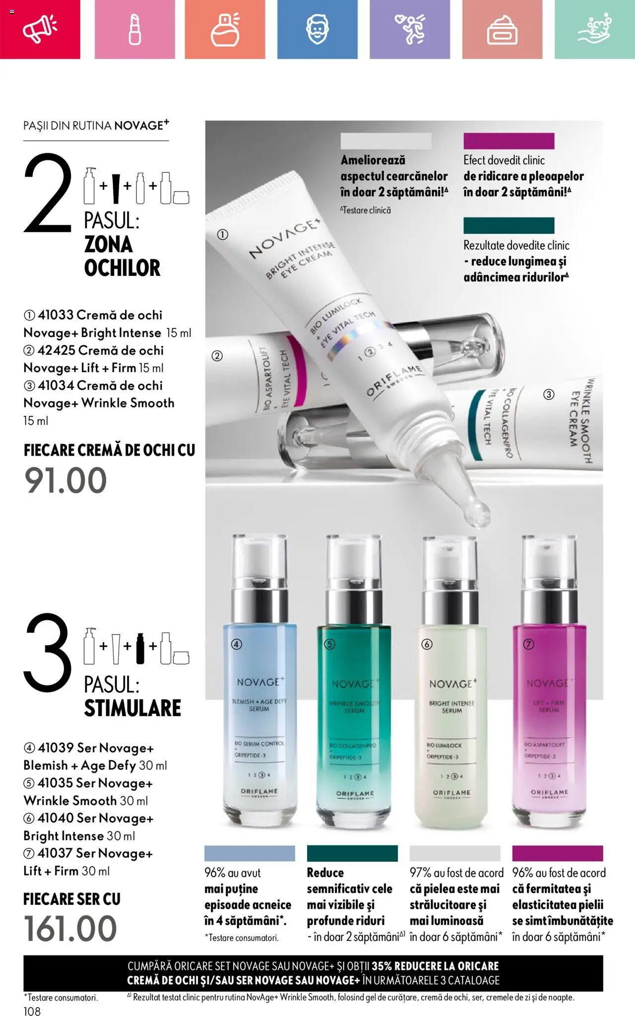 Catalog Oriflame 25 Mai - 14 Iunie 2025 | Pagina 108 | Produse: Şerit ödül, Serum, Cremă