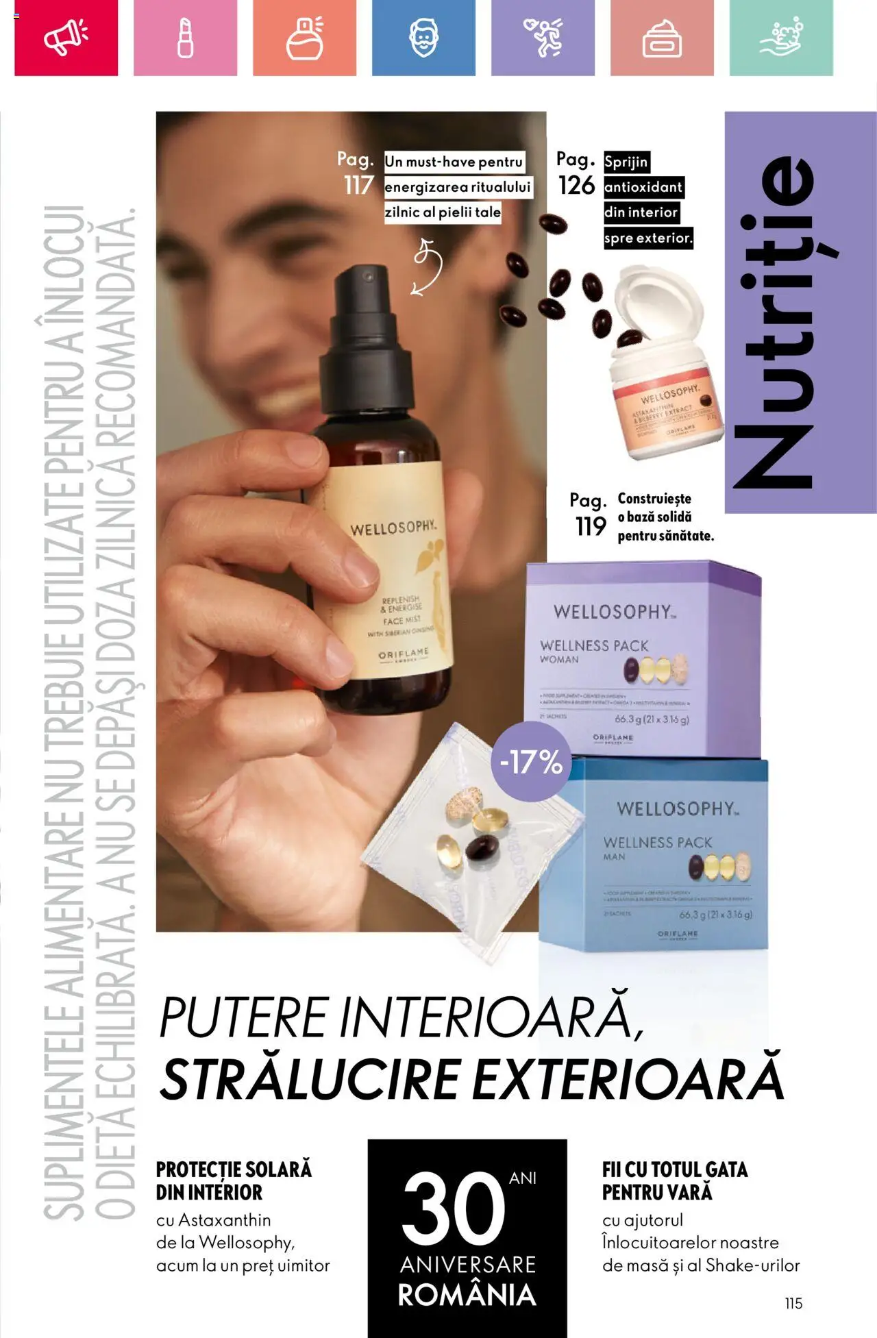 Catalog Oriflame 25 Mai - 14 Iunie 2025 | Pagina 115 | Produse: Masă, Protecție solară