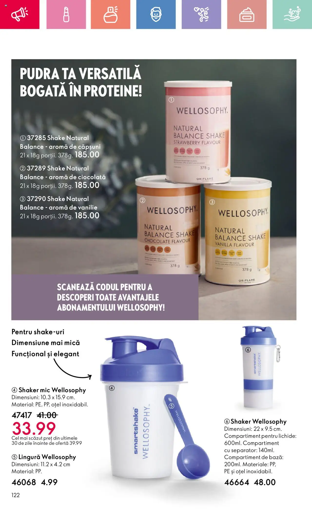 Catalog Oriflame 25 Mai - 14 Iunie 2025 | Pagina 122 | Produse: Masaüstü kılıfı, Ciocolată, Căpșuni, Shake