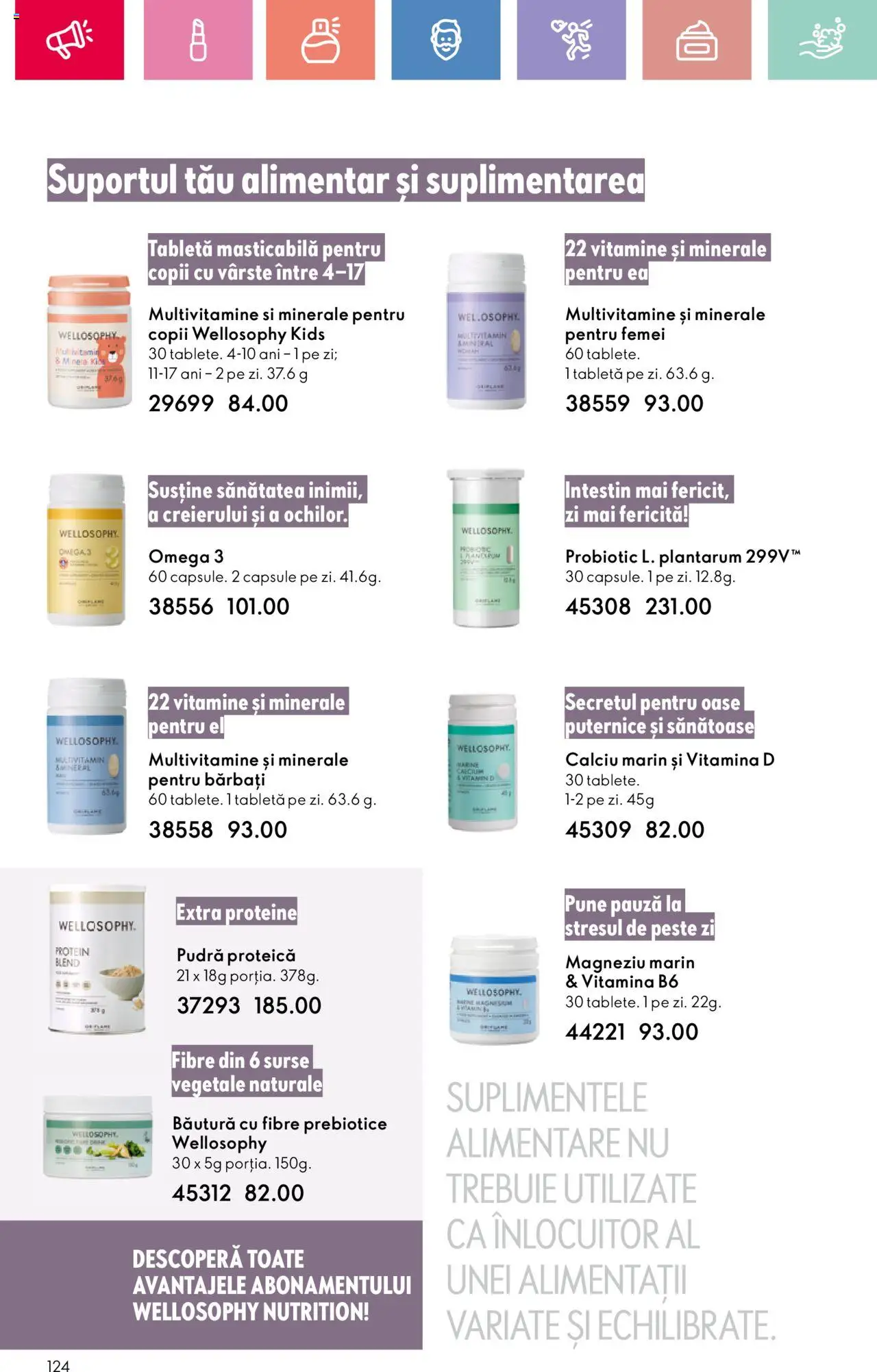 Catalog Oriflame 25 Mai - 14 Iunie 2025 | Pagina 124 | Produse: Tabletă, Chaussures de ski, Pudră, Pește