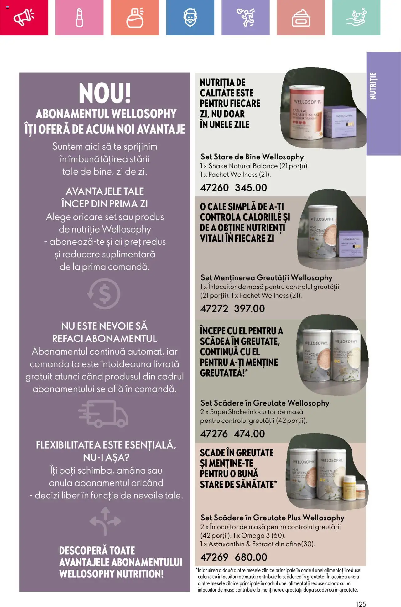 Catalog Oriflame 25 Mai - 14 Iunie 2025 | Pagina 125 | Produse: Masă, Chaussures de ski, Shake