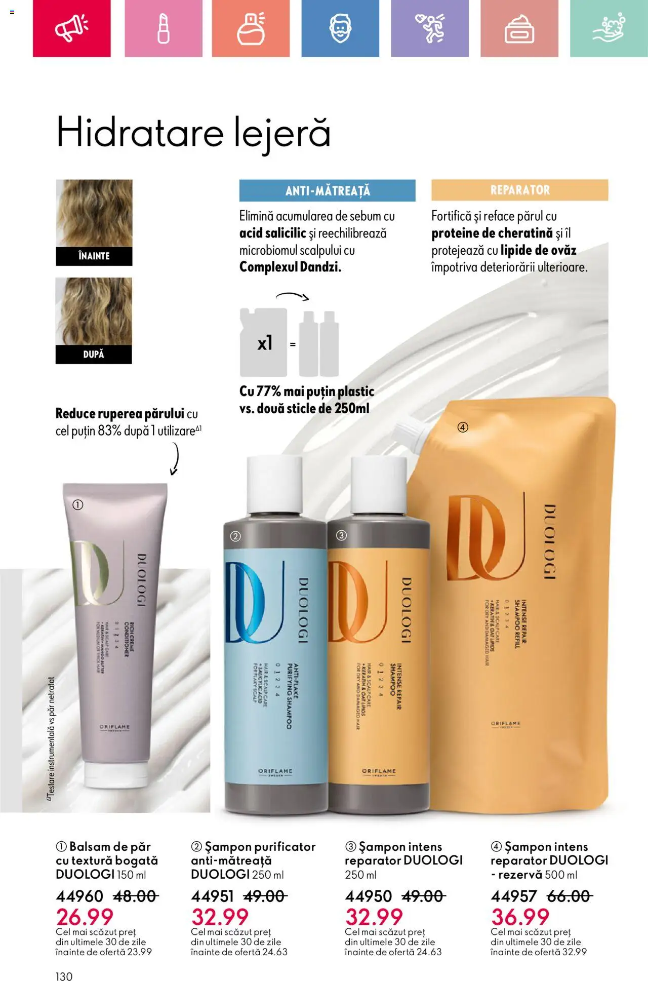 Catalog Oriflame 25 Mai - 14 Iunie 2025 | Pagina 130 | Produse: Masaüstü kılıfı, Șampon, Balsam, Balsam de păr