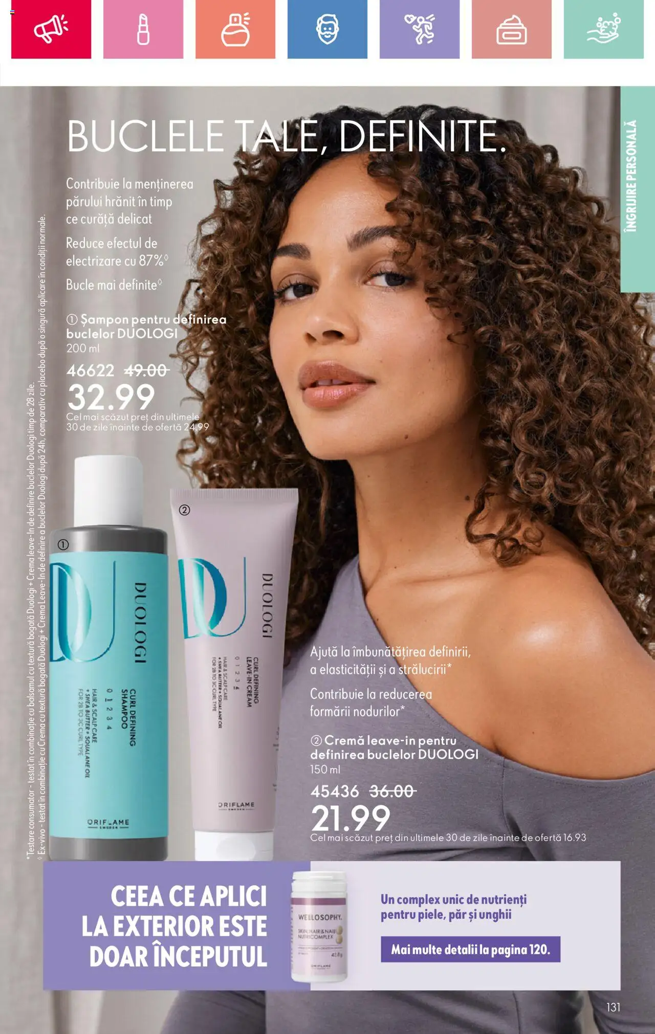 Catalog Oriflame 25 Mai - 14 Iunie 2025 | Pagina 131 | Produse: Șampon, Cremă