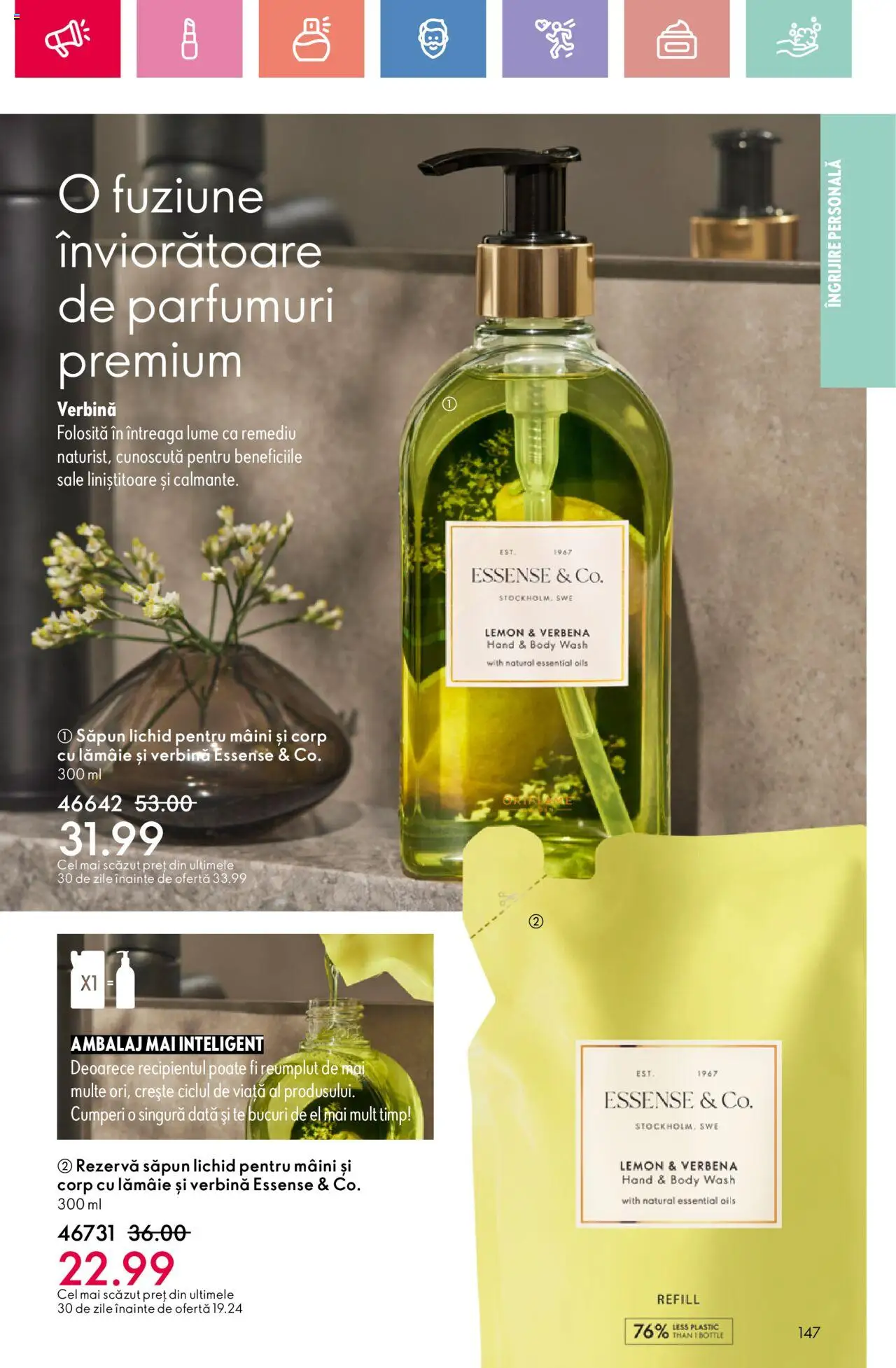 Catalog Oriflame 25 Mai - 14 Iunie 2025 | Pagina 147 | Produse: Body, Săpun, Săpun lichid, Lămâie
