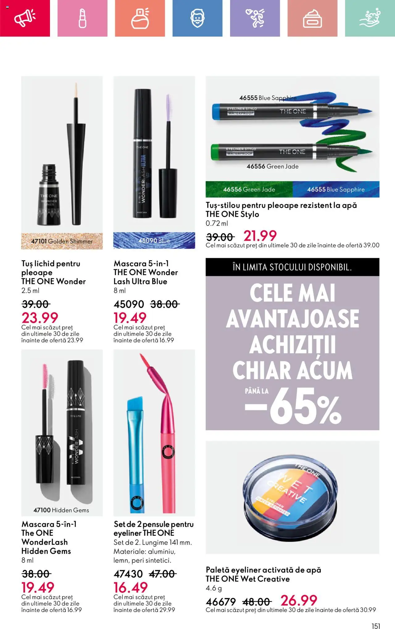 Catalog Oriflame 25 Mai - 14 Iunie 2025 | Pagina 151 | Produse: Mascara, Apă