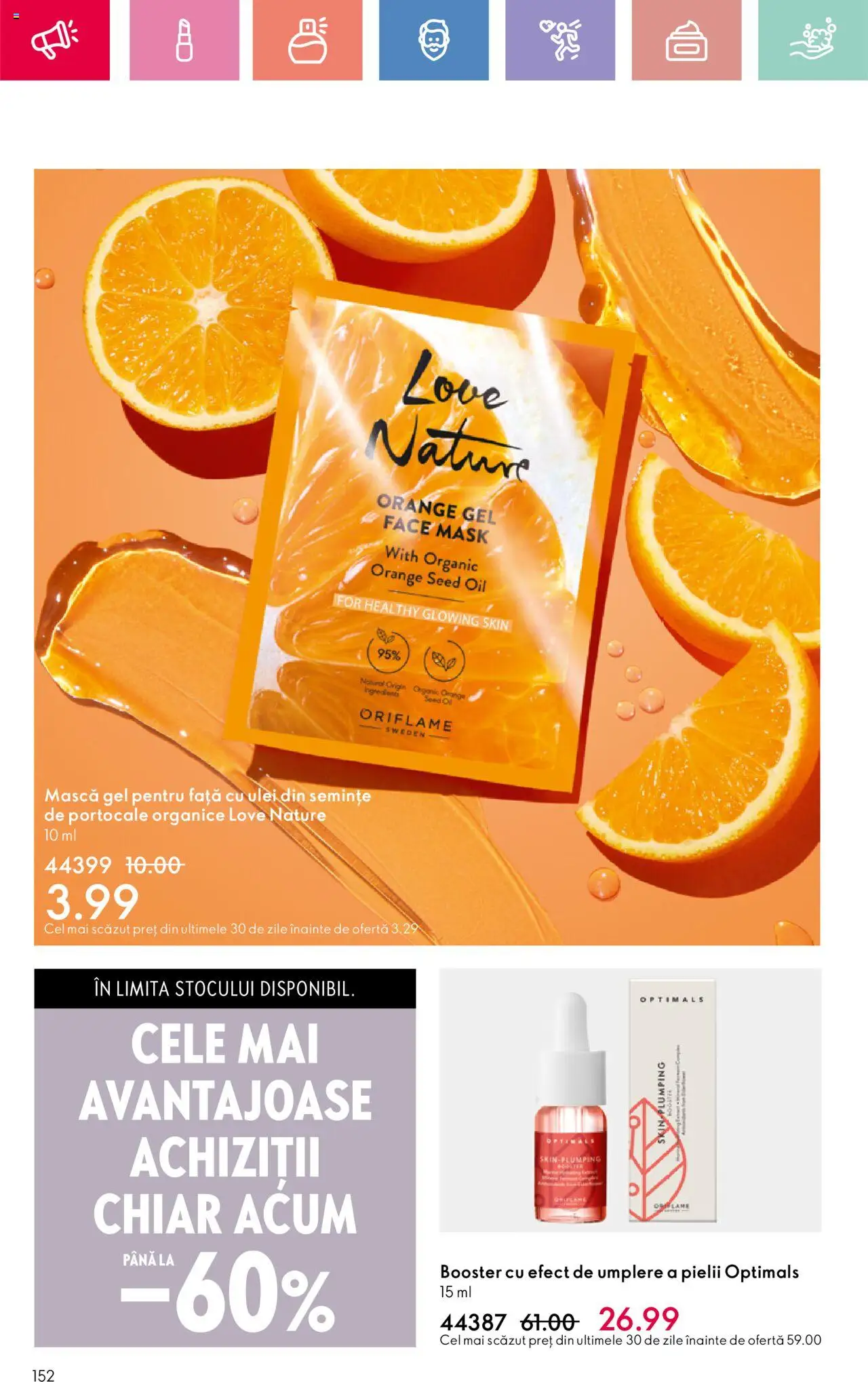Catalog Oriflame 25 Mai - 14 Iunie 2025 | Pagina 152 | Produse: Semințe, Ulei, Portocale