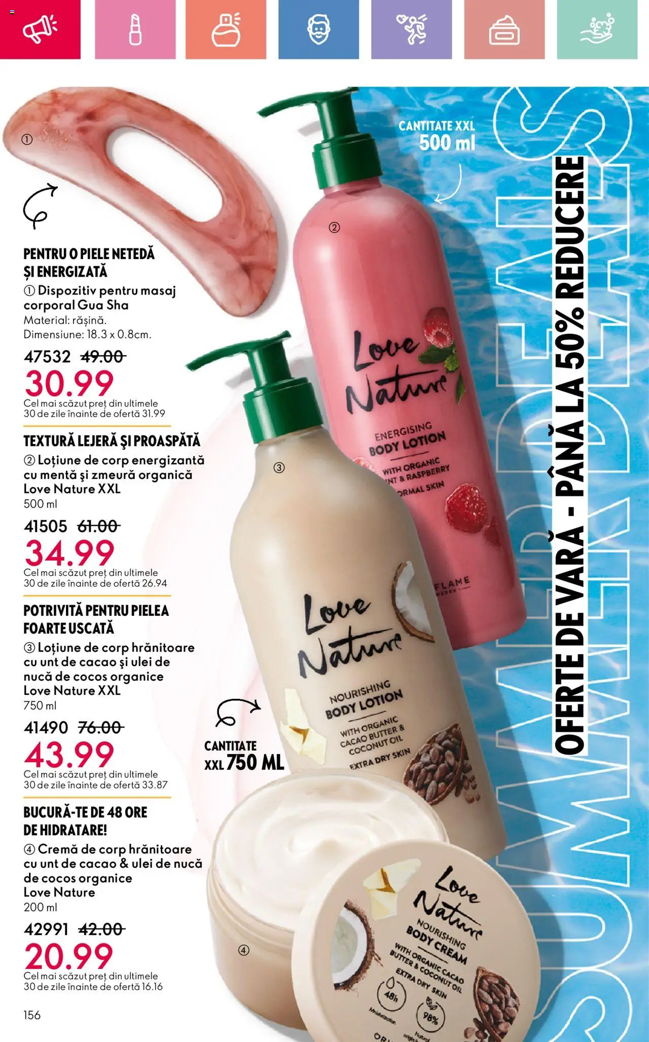 Catalog Oriflame 25 Mai - 14 Iunie 2025 | Pagina 156 | Produse: Zmeură, Body, Cremă, Cacao