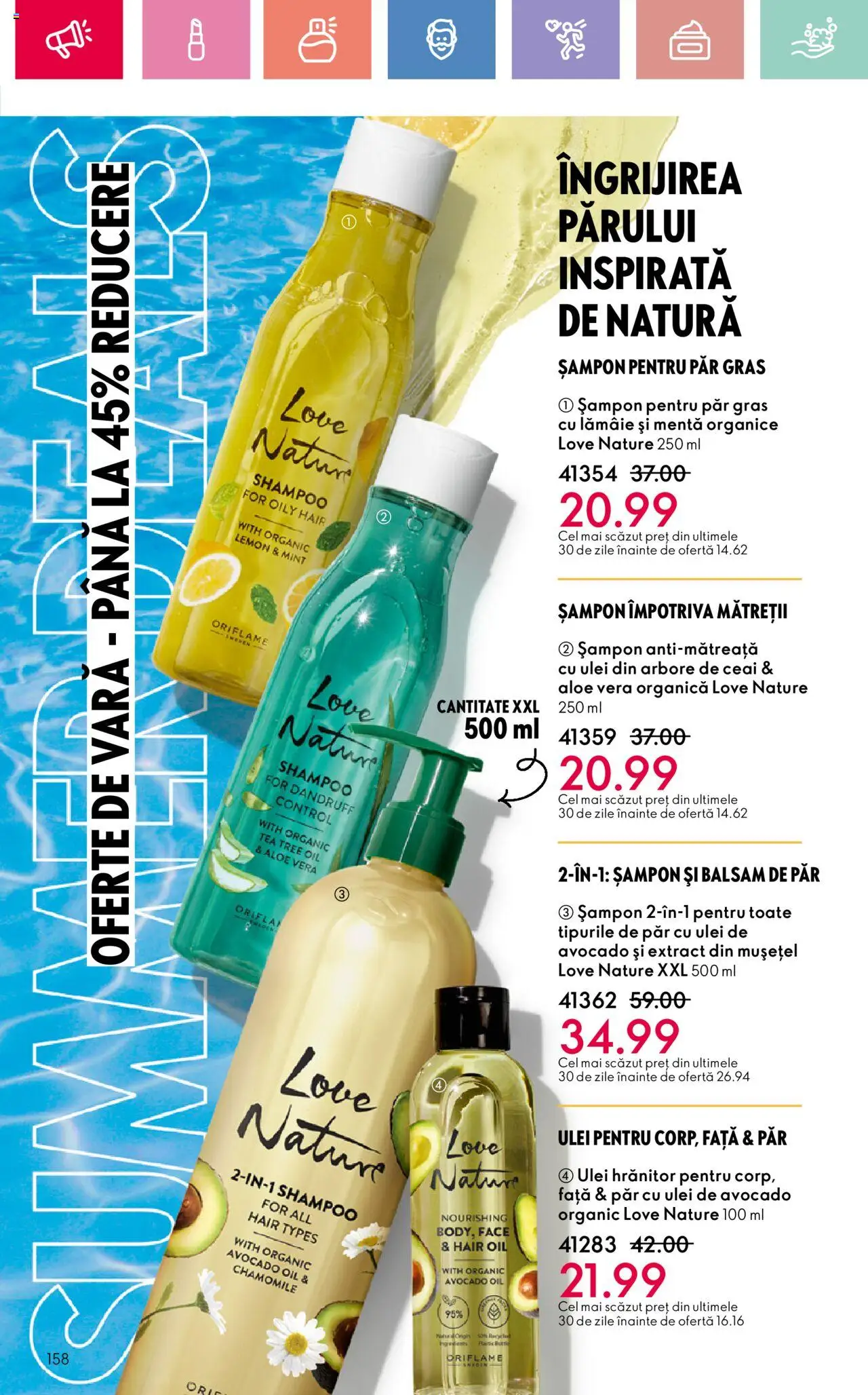 Catalog Oriflame 25 Mai - 14 Iunie 2025 | Pagina 158 | Produse: Balsam de păr, Ceai, Avocado, Lămâie