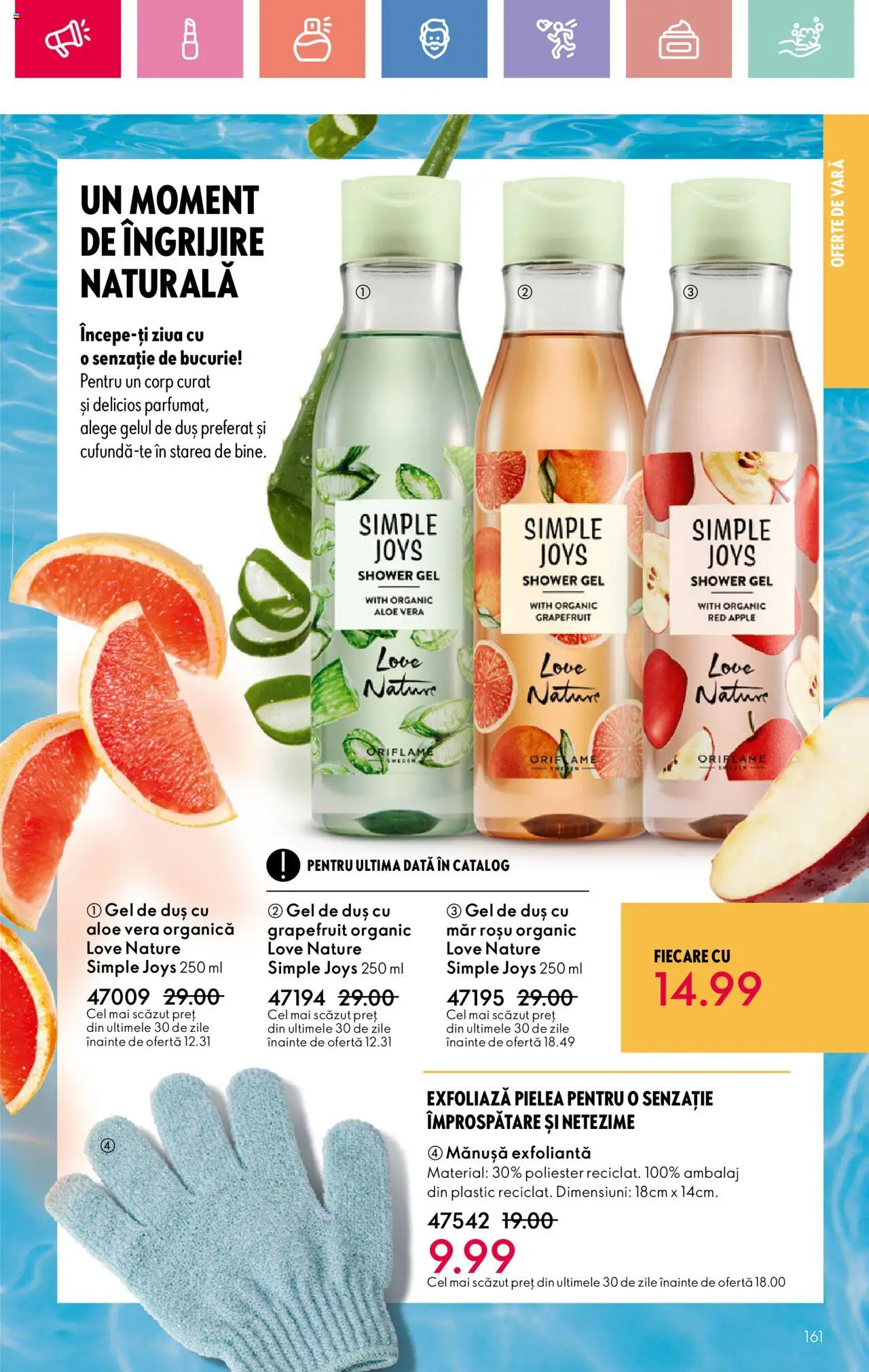 Catalog Oriflame 25 Mai - 14 Iunie 2025 | Pagina 161 | Produse: Aloe vera, Duș, Apple, Gel de duș
