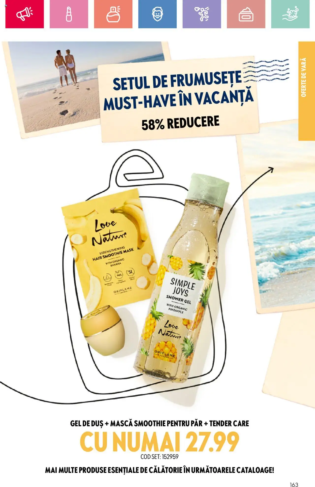 Catalog Oriflame 25 Mai - 14 Iunie 2025 | Pagina 163 | Produse: Duș, Gel de duș, Smoothie