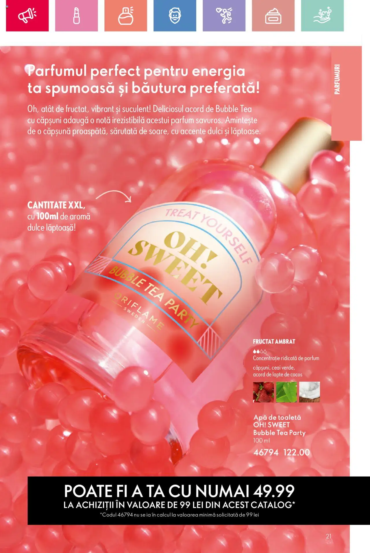 Catalog Oriflame 25 Mai - 14 Iunie 2025 | Pagina 21 | Produse: Liqueur, Parfum, Căpșuni, Apă