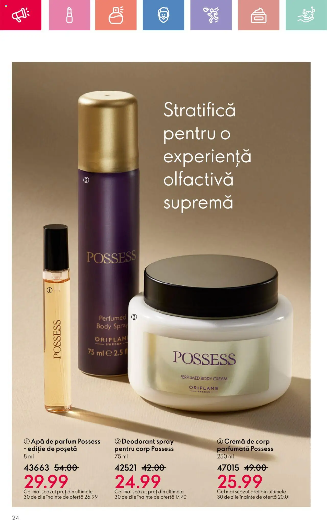 Catalog Oriflame 25 Mai - 14 Iunie 2025 | Pagina 24 | Produse: Parfum, Cremă, Deodorant, Apă