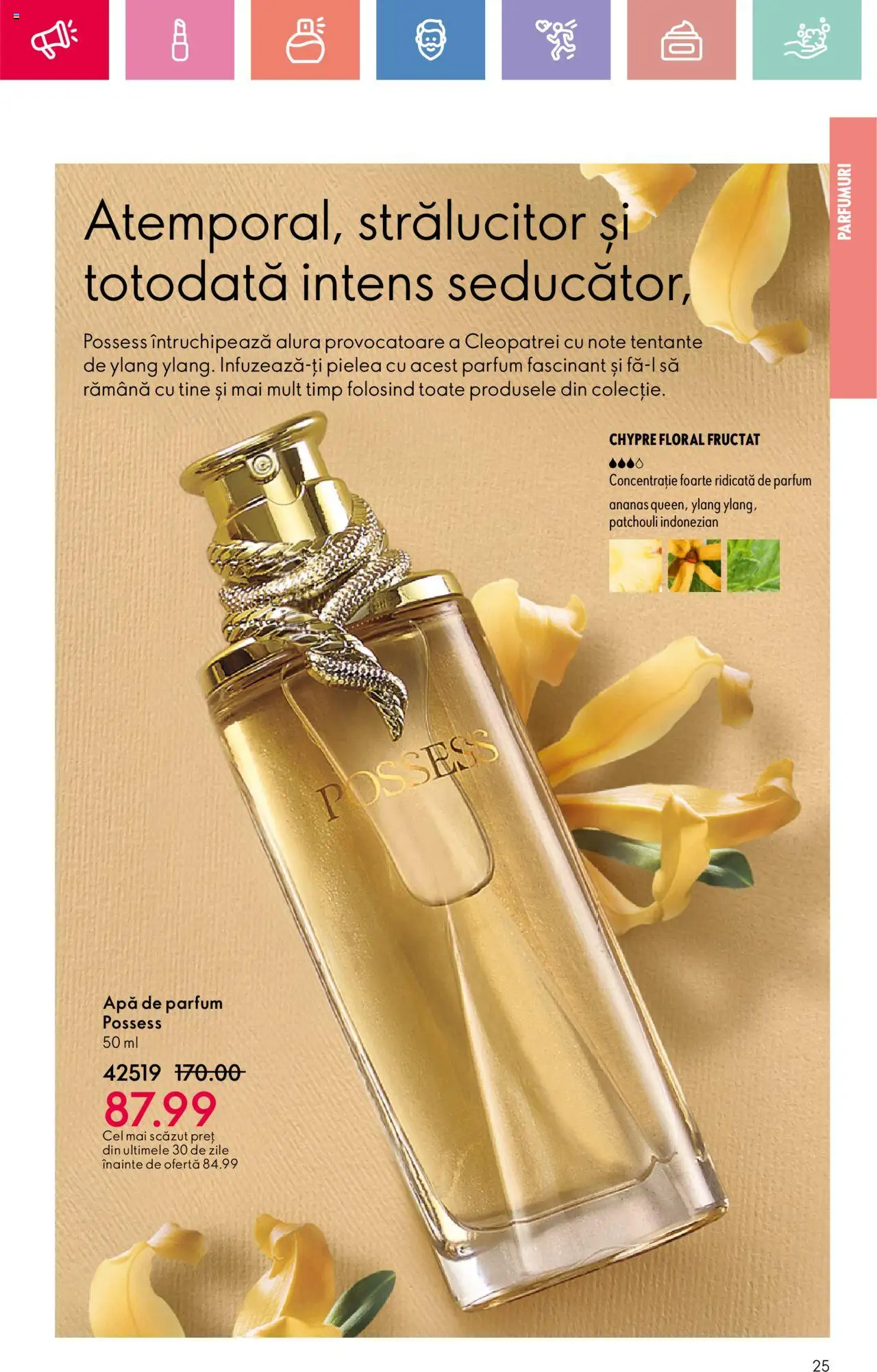 Catalog Oriflame 25 Mai - 14 Iunie 2025 | Pagina 25 | Produse: Apă de parfum, Parfum, Ananas, Apă