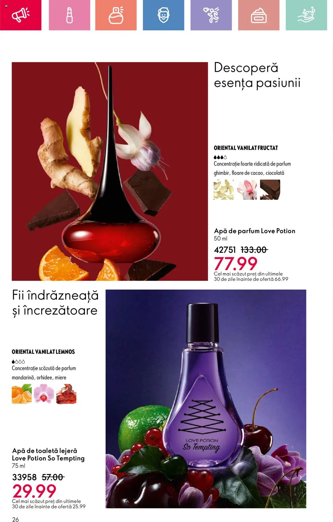 Catalog Oriflame 25 Mai - 14 Iunie 2025 | Pagina 26 | Produse: Apă de parfum, Parfum, Apă de toaletă, Apă