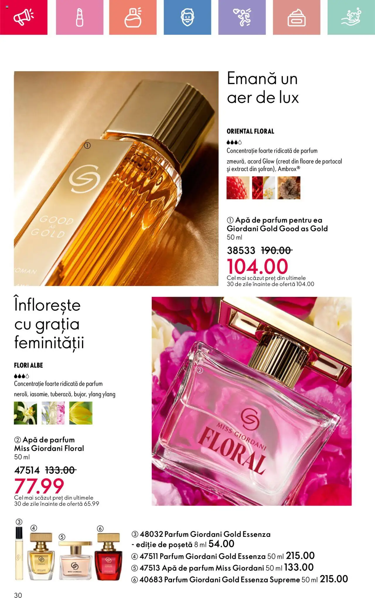 Catalog Oriflame 25 Mai - 14 Iunie 2025 | Pagina 30 | Produse: Apă de parfum, Parfum, Apă