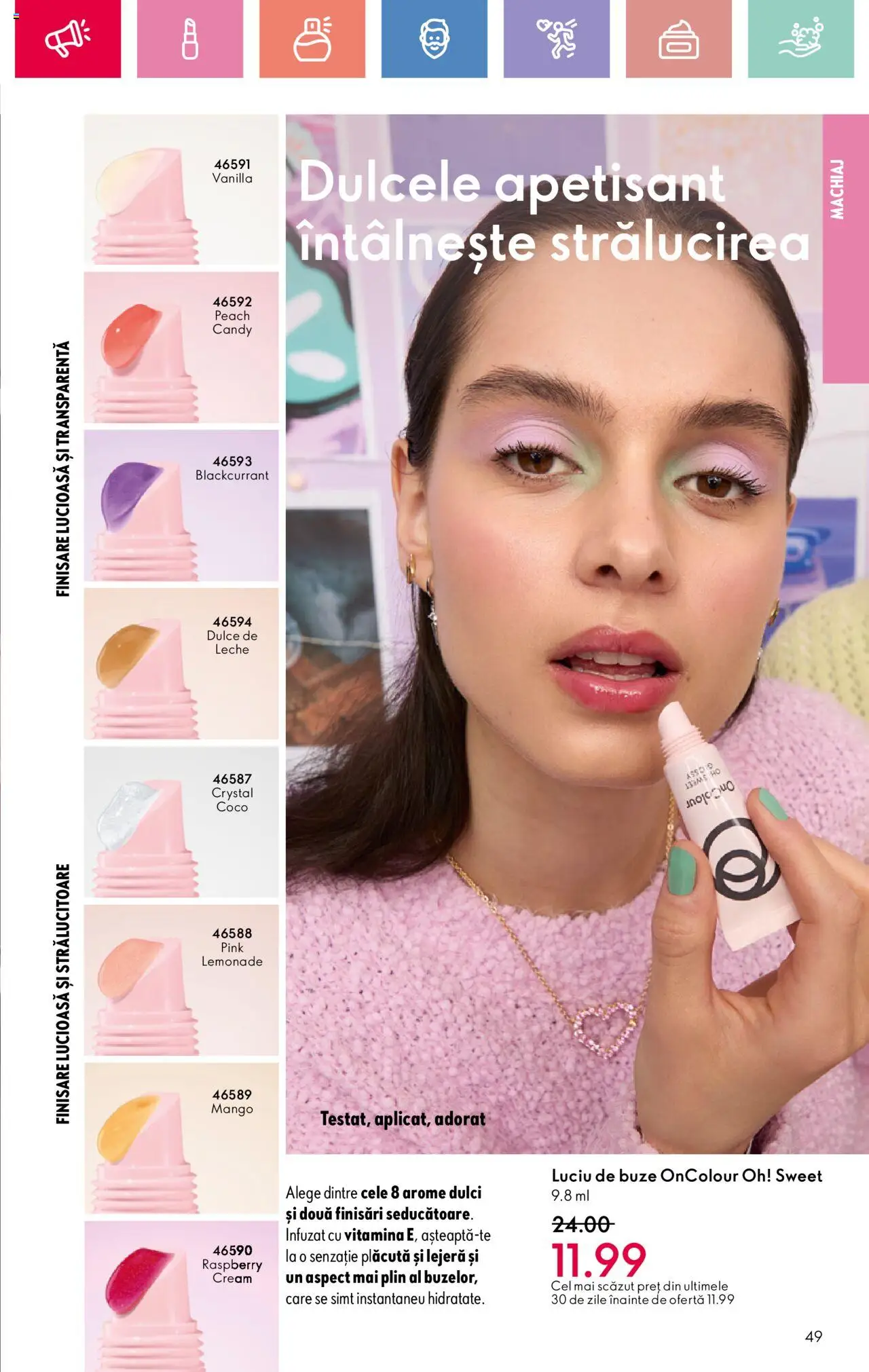 Catalog Oriflame 25 Mai - 14 Iunie 2025 | Pagina 49 | Produse: Machiaj, Luciu de buze, Mango