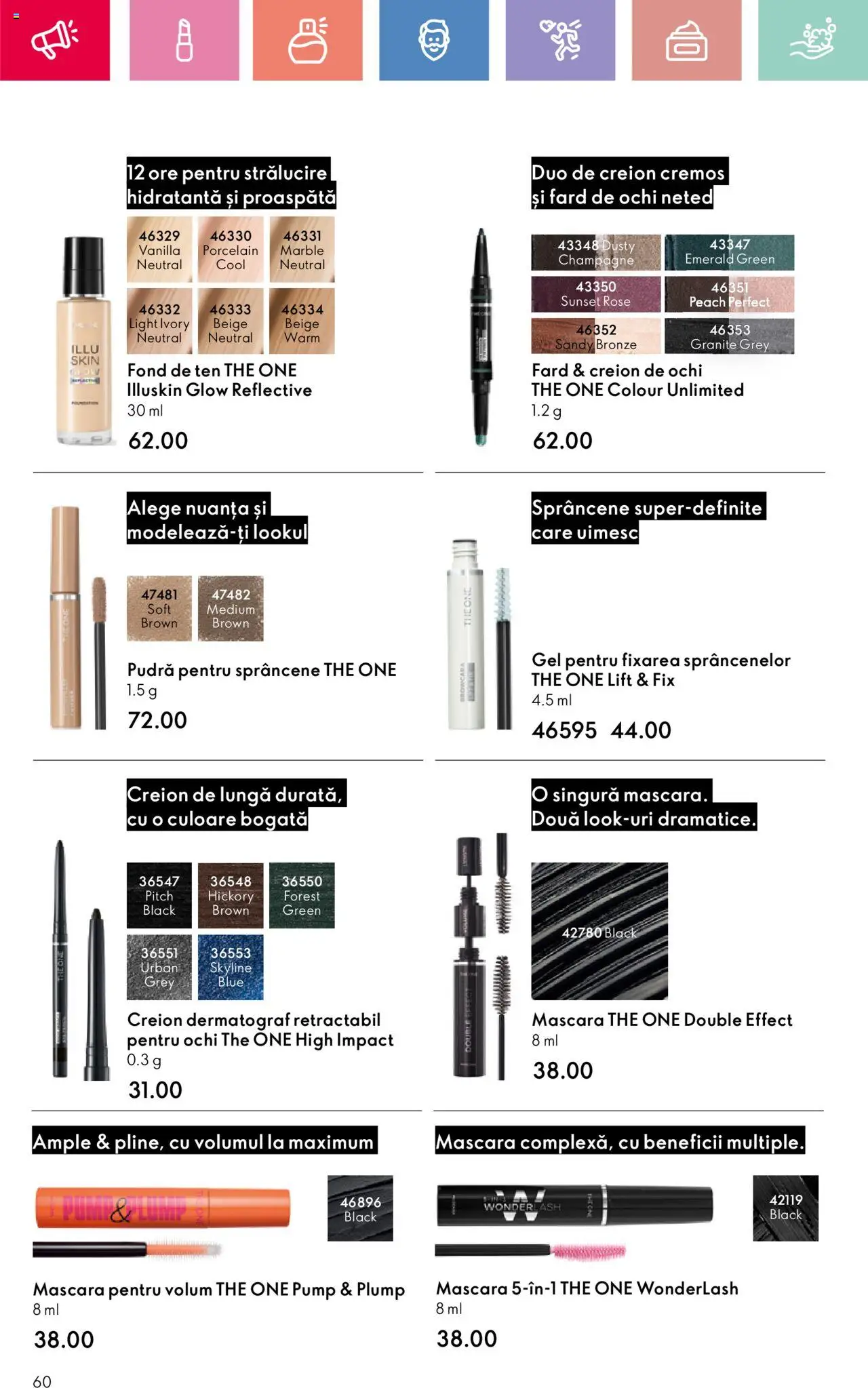 Catalog Oriflame 25 Mai - 14 Iunie 2025 | Pagina 60 | Produse: Fond de ten, Pudră, Mascara, Peluş Köpek Yatağı