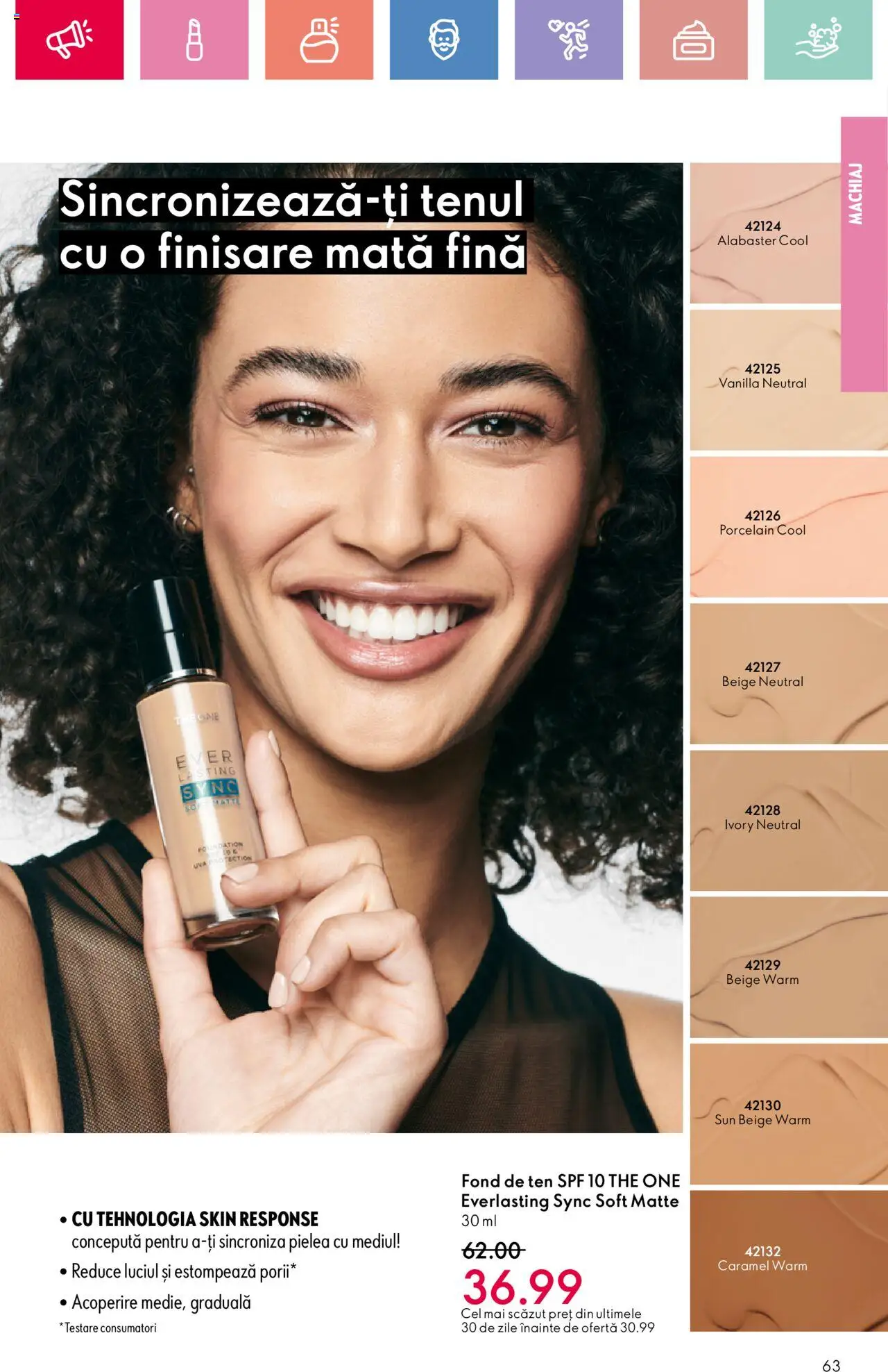 Catalog Oriflame 25 Mai - 14 Iunie 2025 | Pagina 63 | Produse: Fond de ten, Machiaj