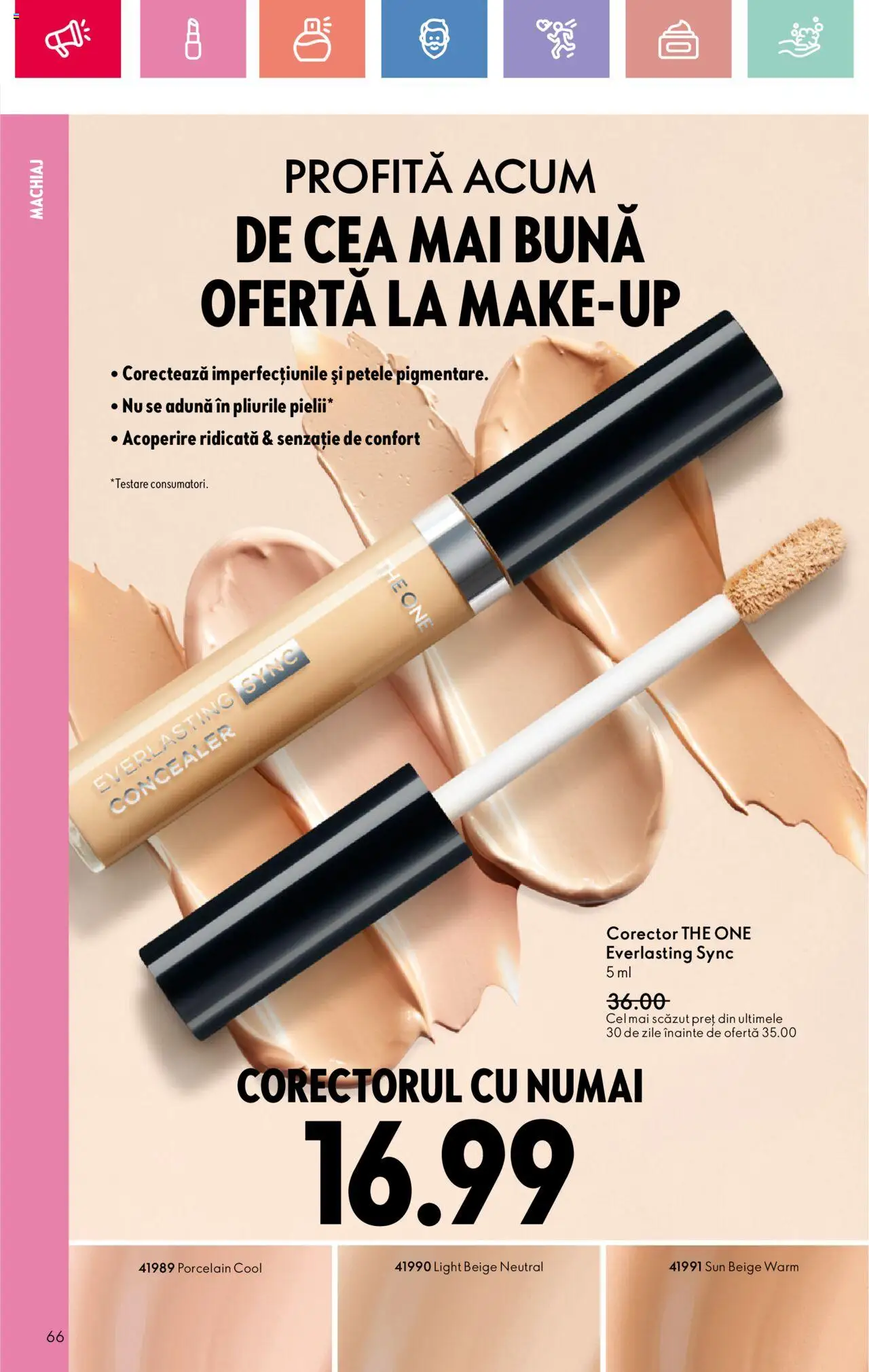 Catalog Oriflame 25 Mai - 14 Iunie 2025 | Pagina 66 | Produse: Machiaj, Concealer