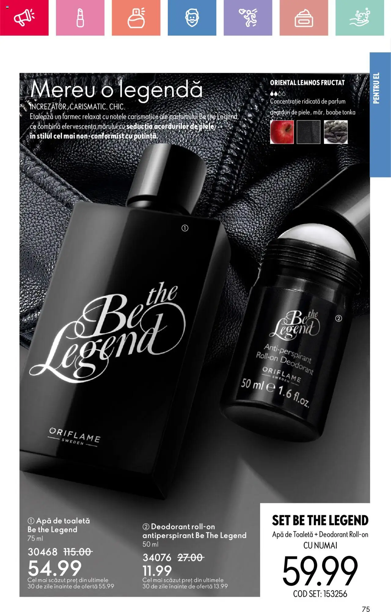 Catalog Oriflame 25 Mai - 14 Iunie 2025 | Pagina 75 | Produse: Toaletă, Parfum, Deodorant, Antiperspirant
