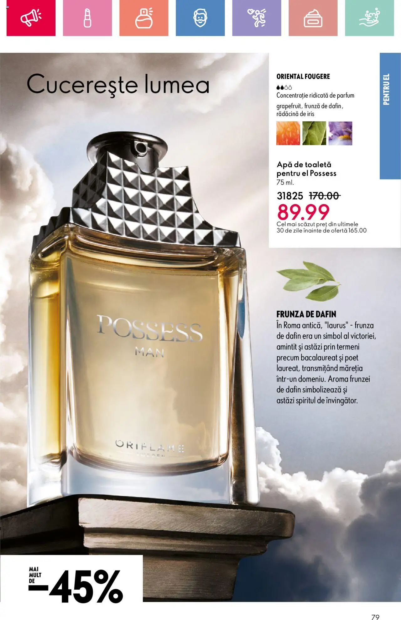 Catalog Oriflame 25 Mai - 14 Iunie 2025 | Pagina 79 | Produse: Toaletă, Parfum, Apă de toaletă, Apă