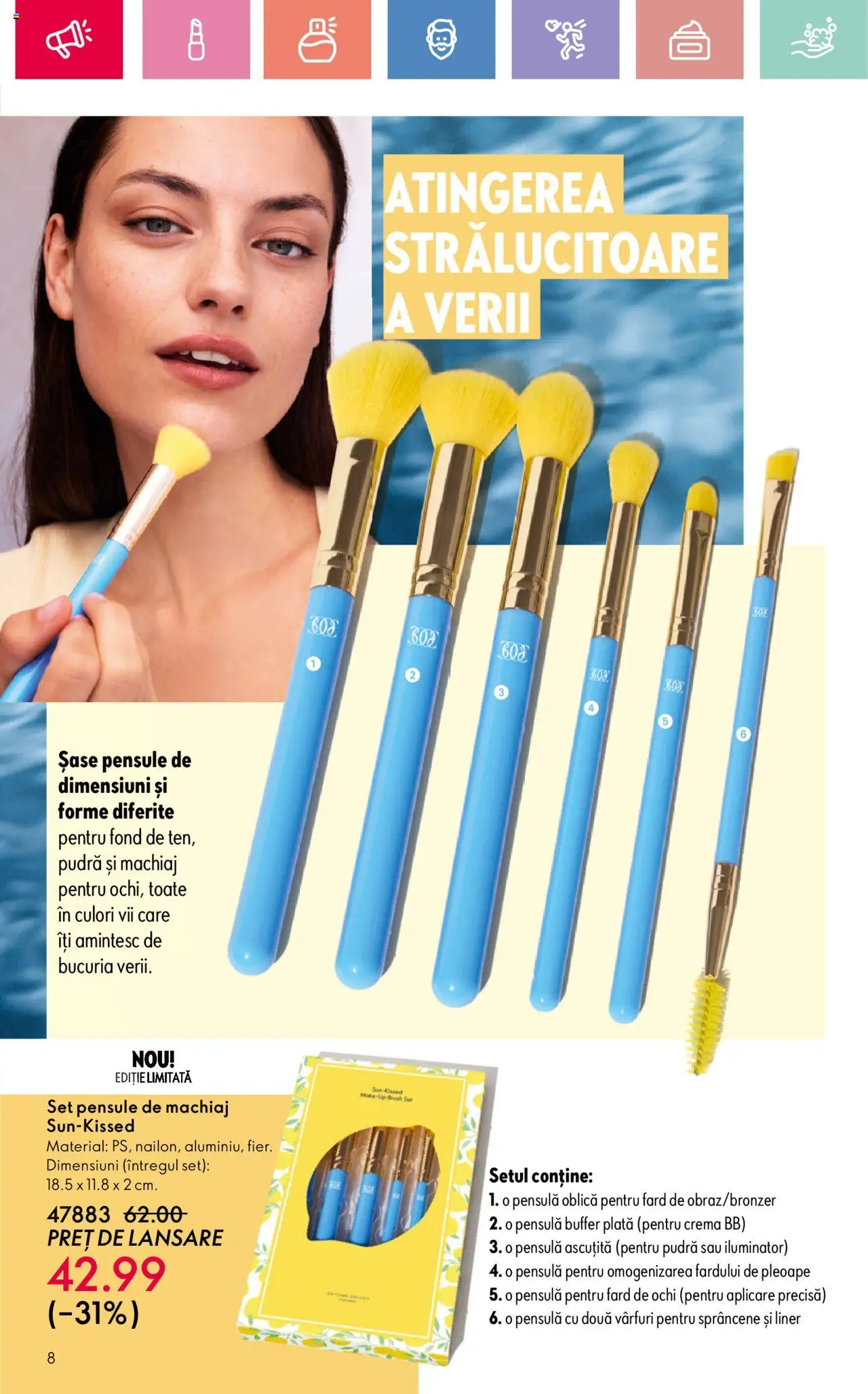 Catalog Oriflame 25 Mai - 14 Iunie 2025 | Pagina 8 | Produse: Machiaj, Pudră, Iluminator, Cremă
