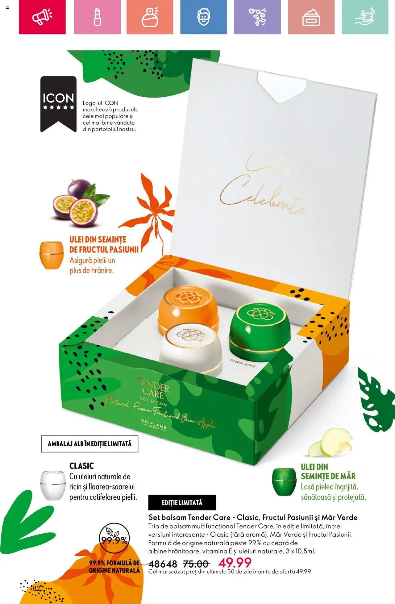 Catalog Oriflame 25 Mai - 14 Iunie 2025 | Pagina 82 | Produse: Semințe, Balsam, Apple, Pește