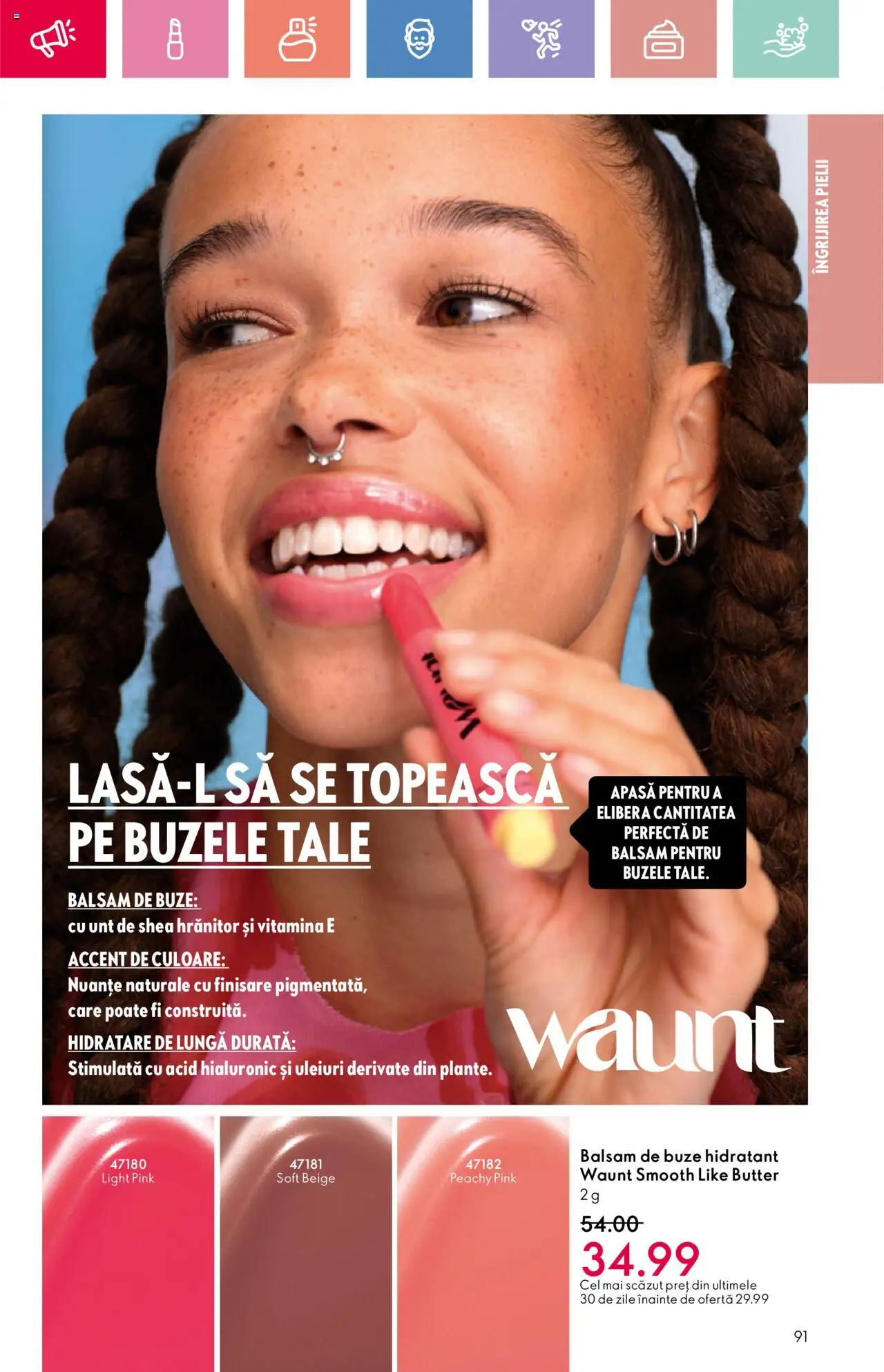 Catalog Oriflame 25 Mai - 14 Iunie 2025 | Pagina 91 | Produse: Balsam, Unt