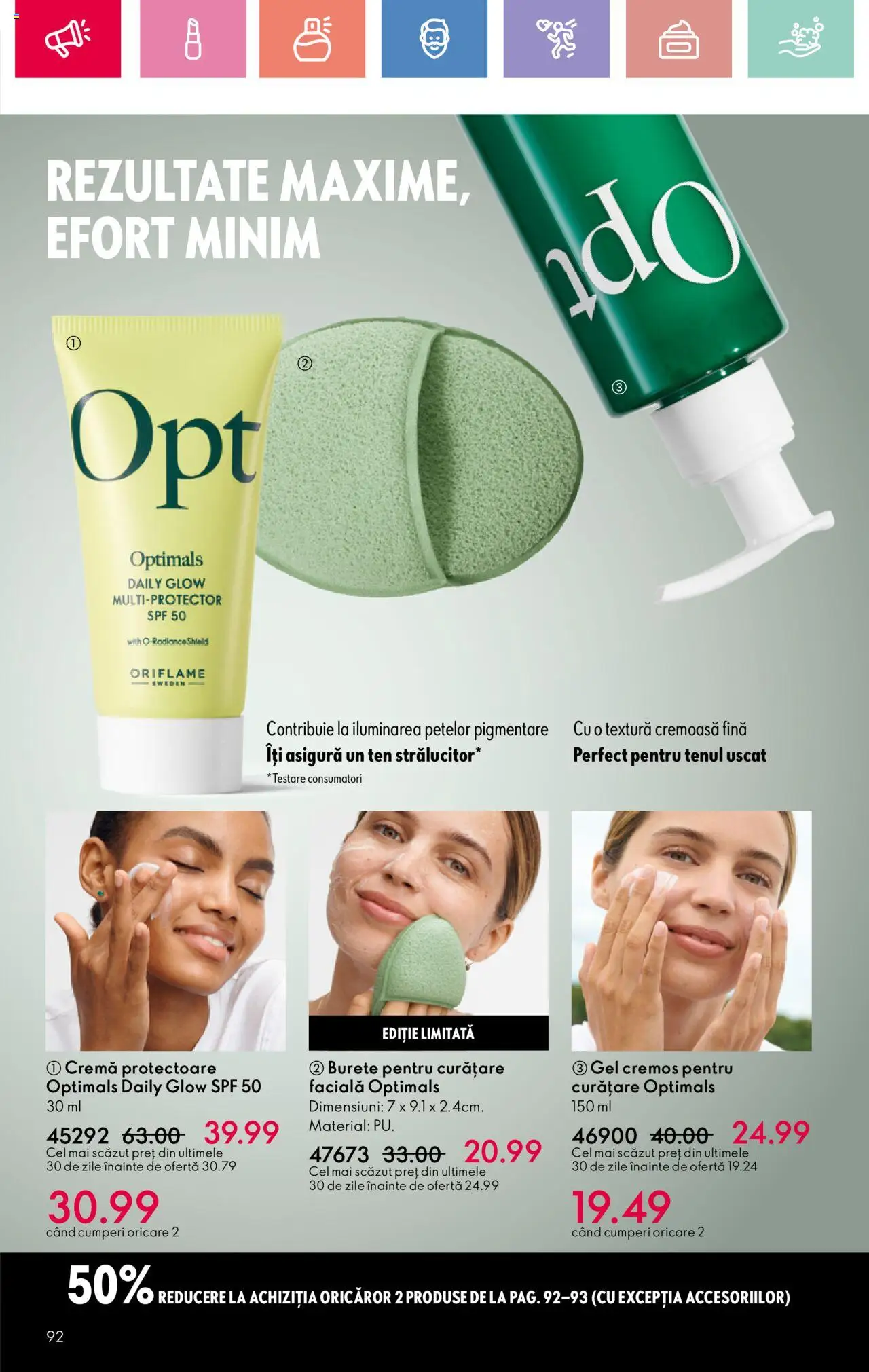 Catalog Oriflame 25 Mai - 14 Iunie 2025 | Pagina 92 | Produse: Burete, Cremă