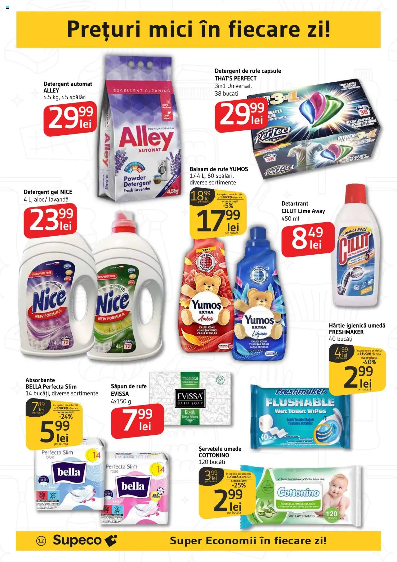 Catalog Supeco 8 - 14 Mai 2025 | Pagina 12 | Produse: Kedi Ödül Oyuncakları, Mici, Balsam, Șervețele umede