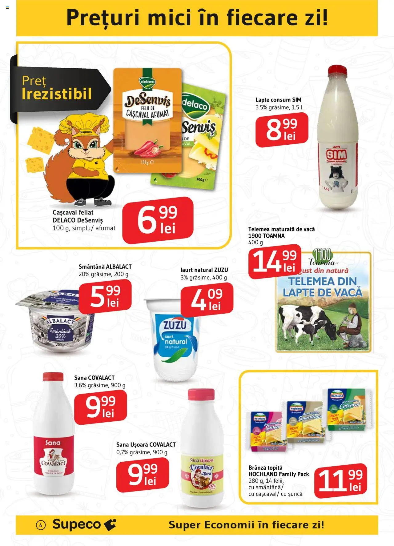 Catalog Supeco 8 - 14 Mai 2025 | Pagina 4 | Produse: Light Kedi Konservesi, Cașcaval, Brânză, Iaurt