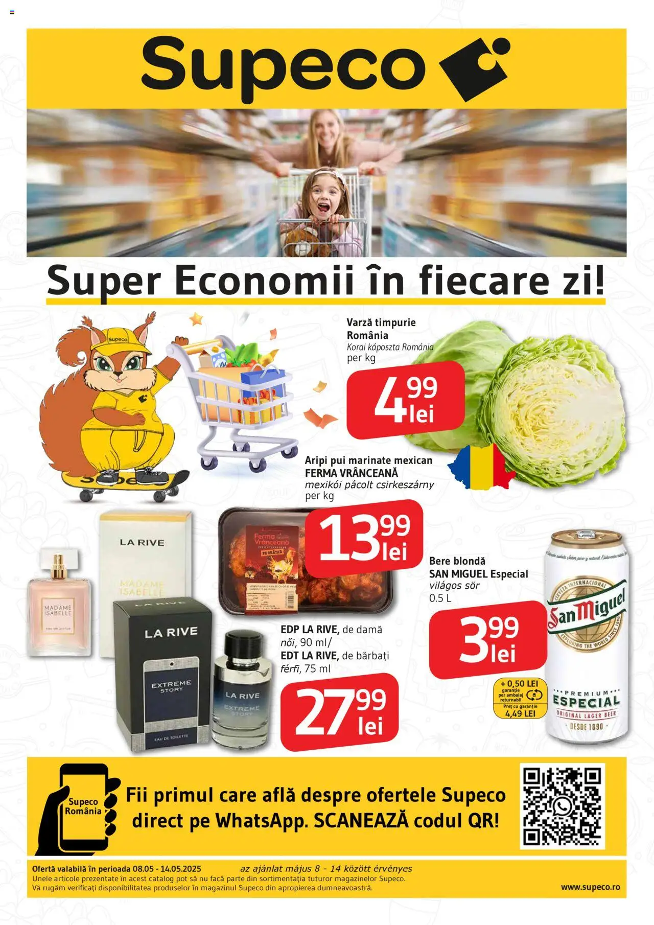 Catalog Supeco 8 - 14 Mai 2025 | Pagina 1 | Produse: Varză, Grătar, Hacıyatmaz Kedi Oyuncağı, Bere