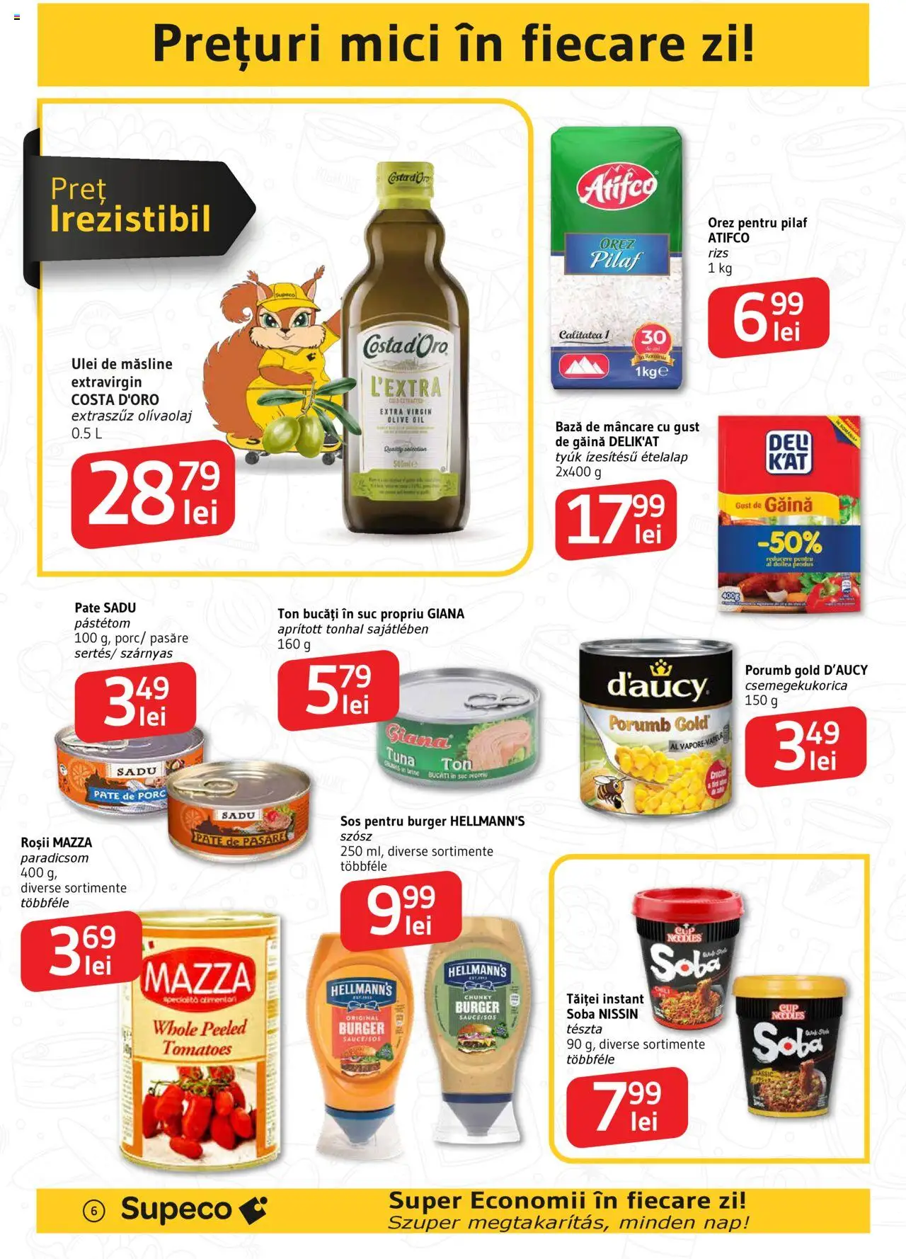Catalog Supeco 8 - 14 Mai 2025 | Pagina 6 | Produse: Mici, Măsline, Ulei, Noodles