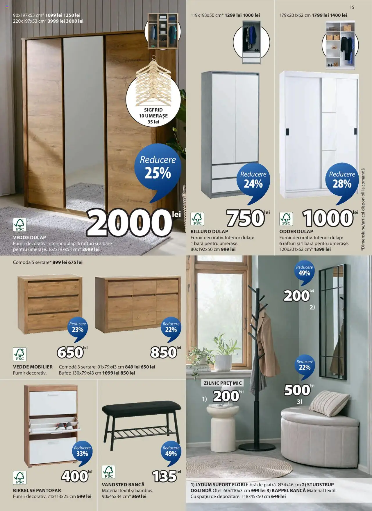 Catalog JYSK 6 - 14 Mai 2025 | Pagina 15 | Produse: Pantofar, Bufet, Comodă, Oglindă