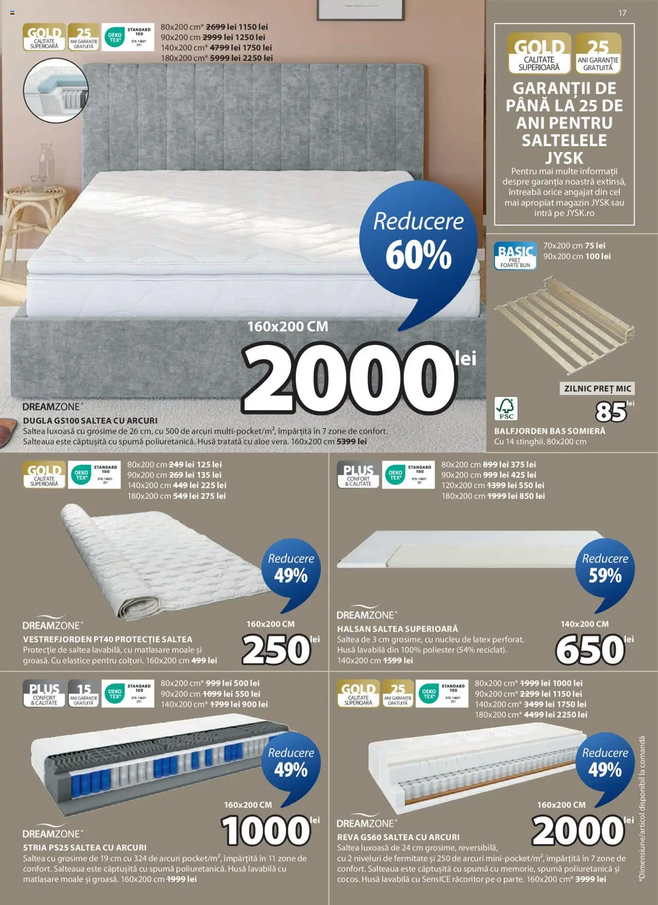 Catalog JYSK 6 - 14 Mai 2025 | Pagina 17 | Produse: Saltea, Türk kahvesi öğütme değirmeni