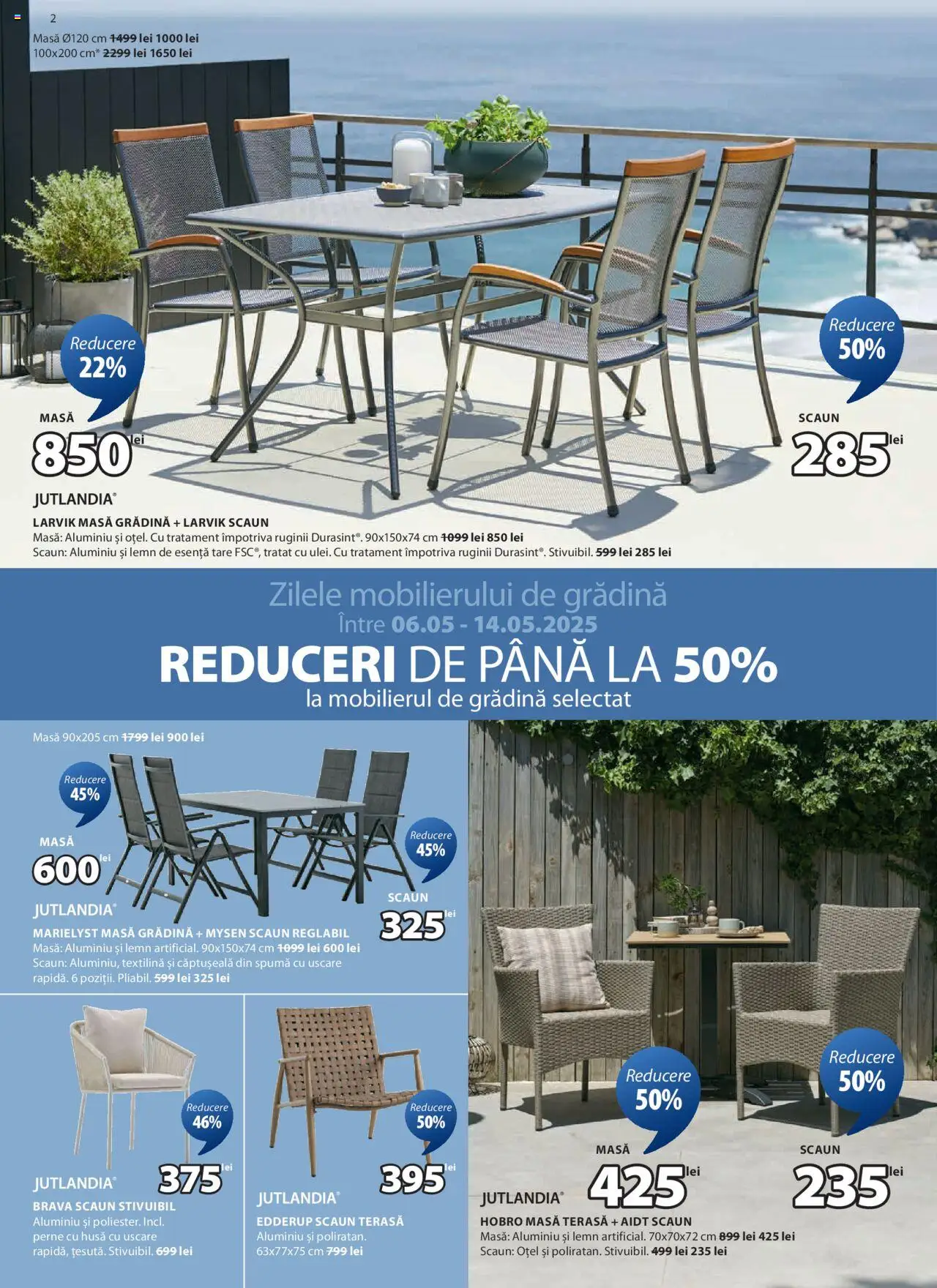 Catalog JYSK 6 - 14 Mai 2025 | Pagina 2 | Produse: Masă, Scaun