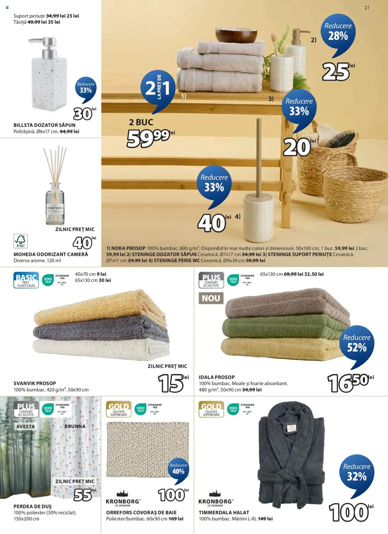 Catalog JYSK 6 - 14 Mai 2025 | Pagina 21 | Produse: Cameră, Perie, Covoraș de baie, Săpun