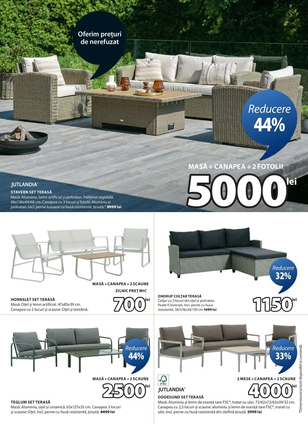Catalog JYSK 6 - 14 Mai 2025 | Pagina 5 | Produse: Canapea, Masă, Colțar