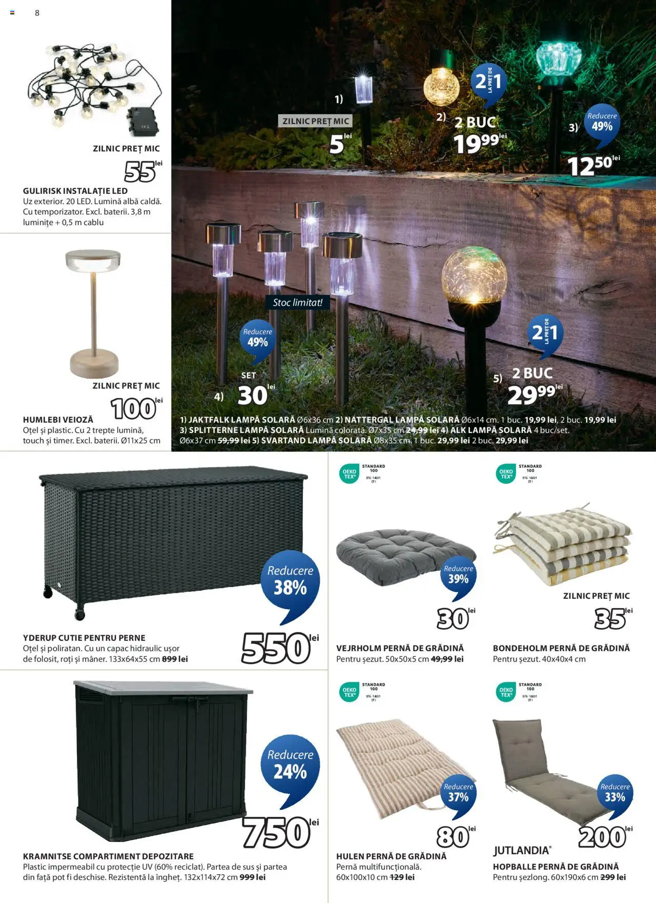 Catalog JYSK 6 - 14 Mai 2025 | Pagina 8 | Produse: Tavuk suyu, Cablu, Pernă, Lampă