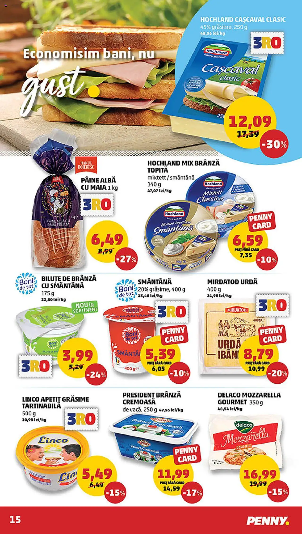 Catalog PENNY Market 7 - 13 Mai 2025 | Pagina 15 | Produse: Light Kedi Konservesi, Mozzarella, Brânză, Pâine