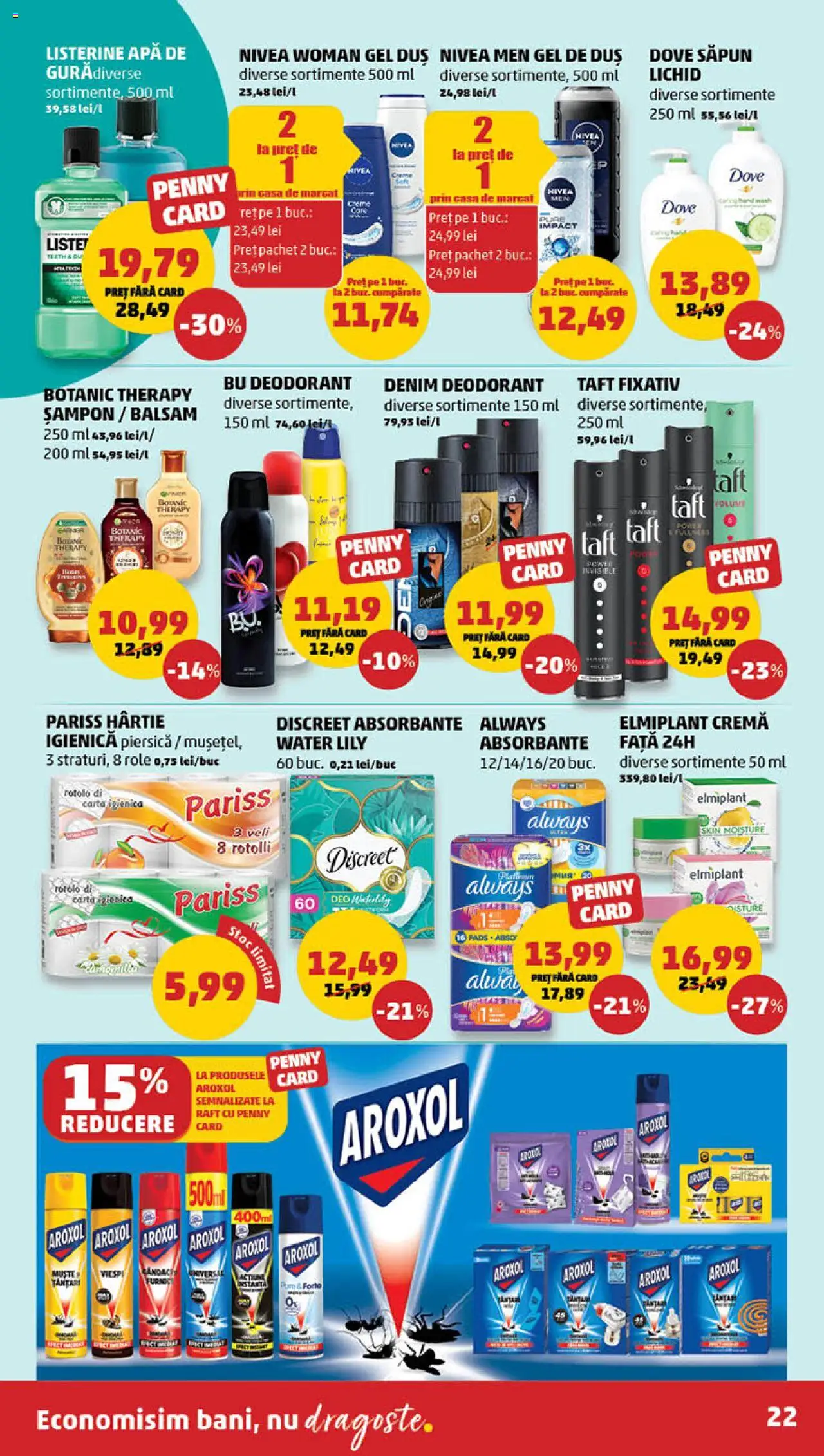 Catalog PENNY Market 7 - 13 Mai 2025 | Pagina 22 | Produse: Piersică, Role, Cremă, Gel de duș