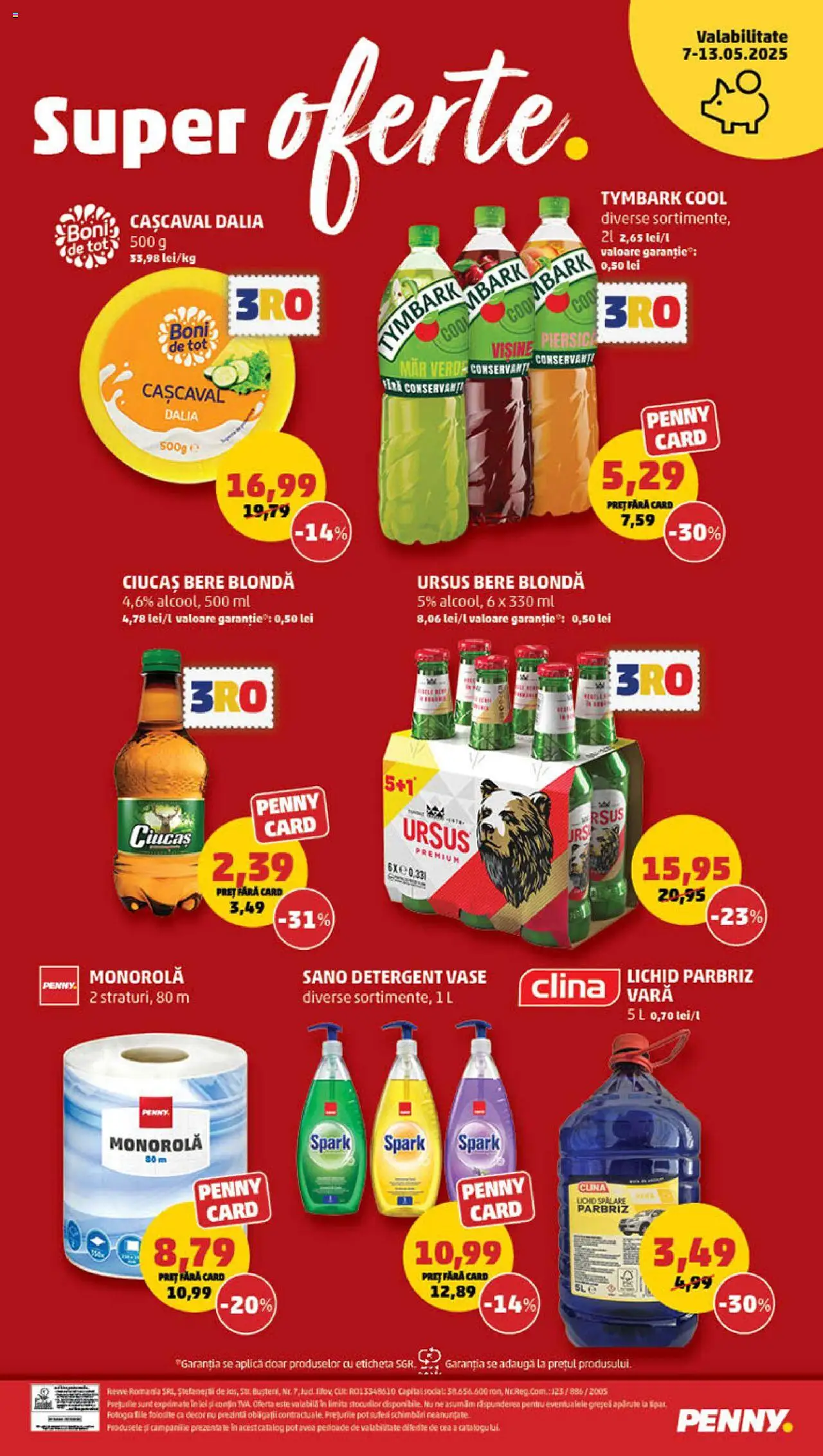 Catalog PENNY Market 7 - 13 Mai 2025 | Pagina 24 | Produse: Cașcaval, Bere, Detergent