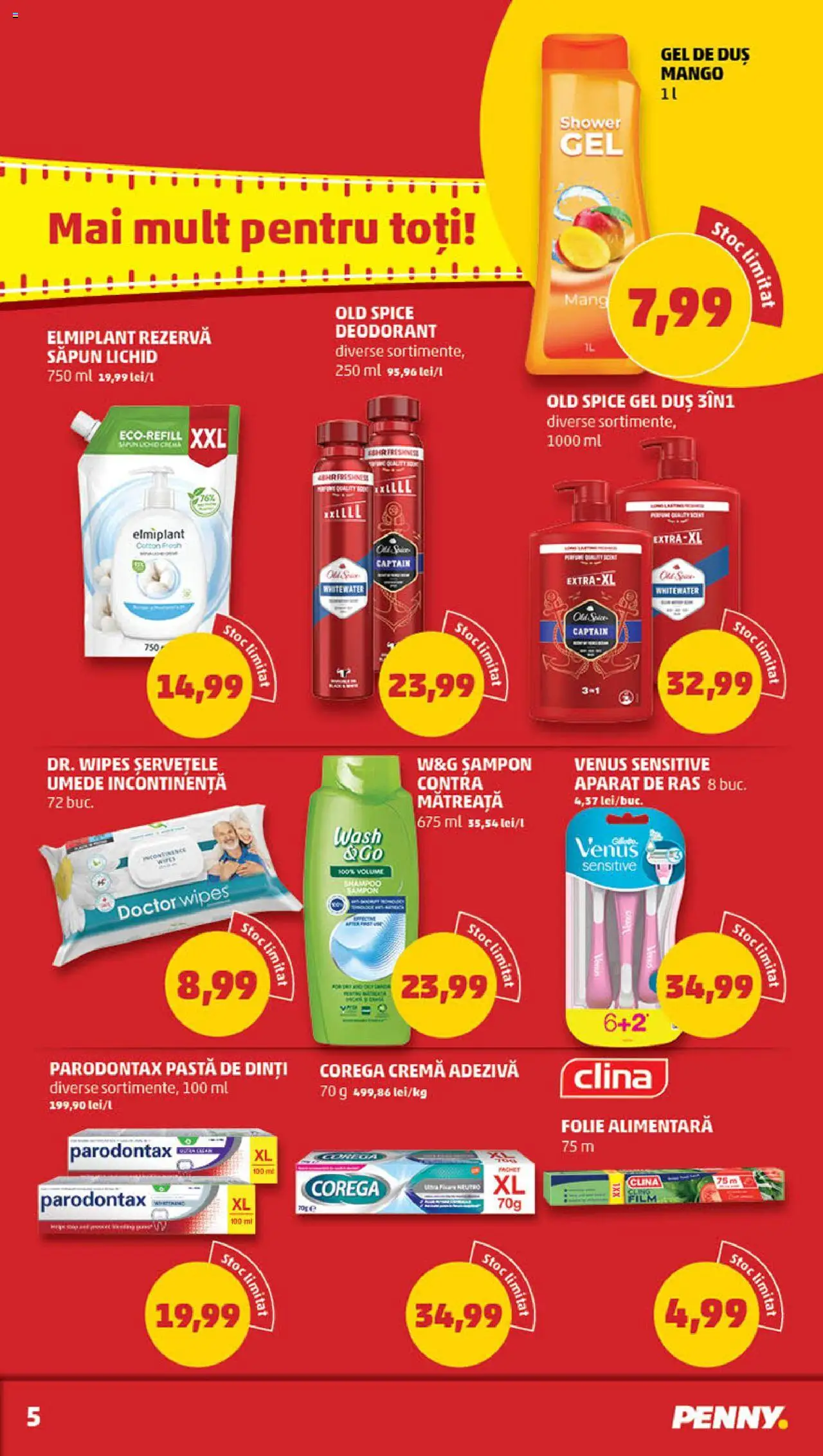 Catalog PENNY Market 7 - 13 Mai 2025 | Pagina 5 | Produse: Aparat De Ras, Cremă, Săpun, Săpun lichid